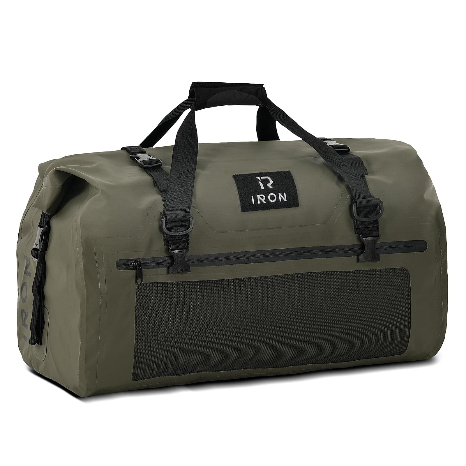 BORLENI Motorrad Hecktasche Gepäckrolle wasserdicht 50L – Premium Motorradtasche mit Rolltop, Reflektoren & MOLLE-System, als Reisetasche/Satteltasche für Touring, Camping & Outdoor
