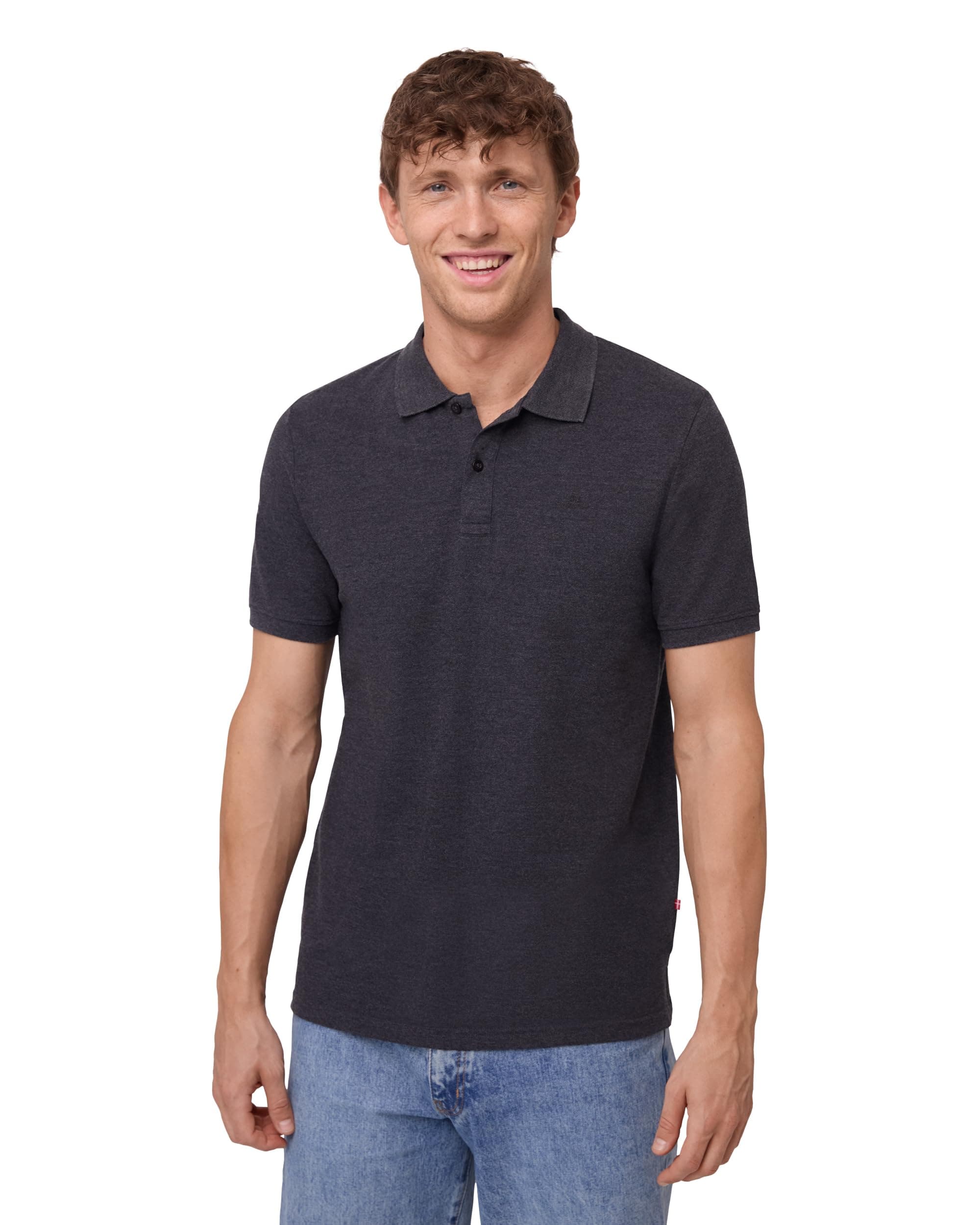 DANISH ENDURANCE Maglietta Polo Uomo Manica Corta in Cotone Biologico Premium, Polo T-Shirt Uomo, 1 o 2 Paia