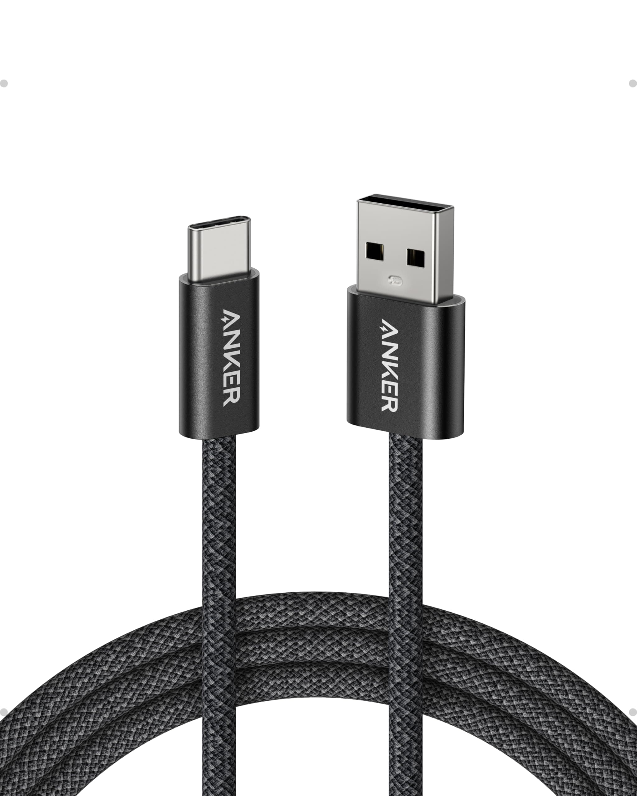 Anker Zolo USB C Kabel, [1 Stück 1,8m] 3.1A USB auf USB C Kabel, nahtlose CarPlay-Verbindung, geflochtenes USB-C Ladekabel für iPhone 17 Pro Max/16/15 Serie, Samsung Galaxy S25/S24, MacBook Pro/Air