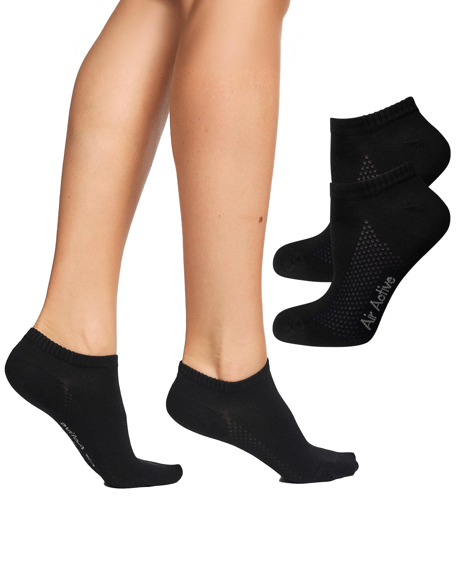 Nur Die Bambus Sneaker Socke 2er Pack Damen kaum sichtbar Bambussocken weich