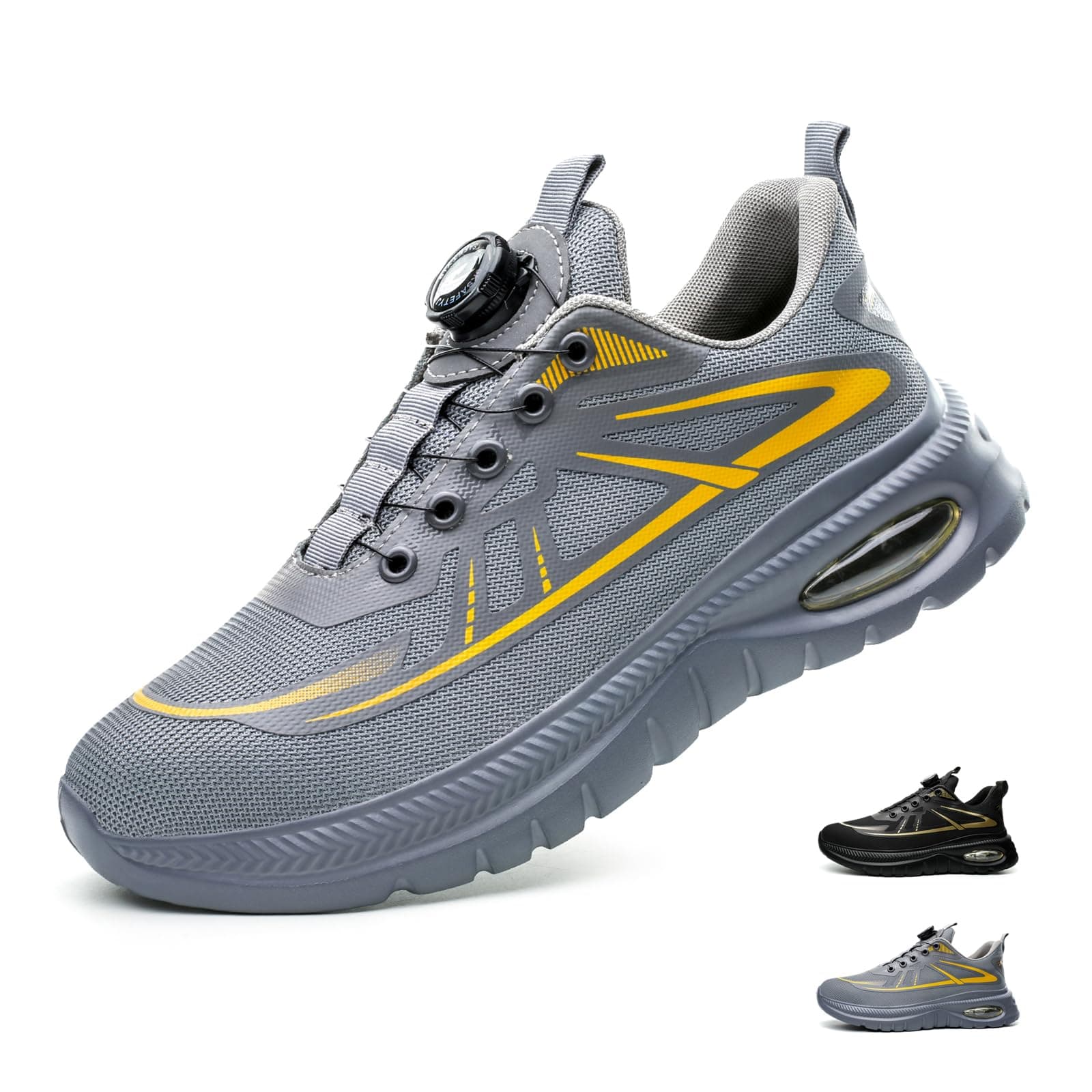 GemChve Scarpe Antinfortunistiche da Uomo e da Donna Estive, con Cuscino d'Aria 37-46EU