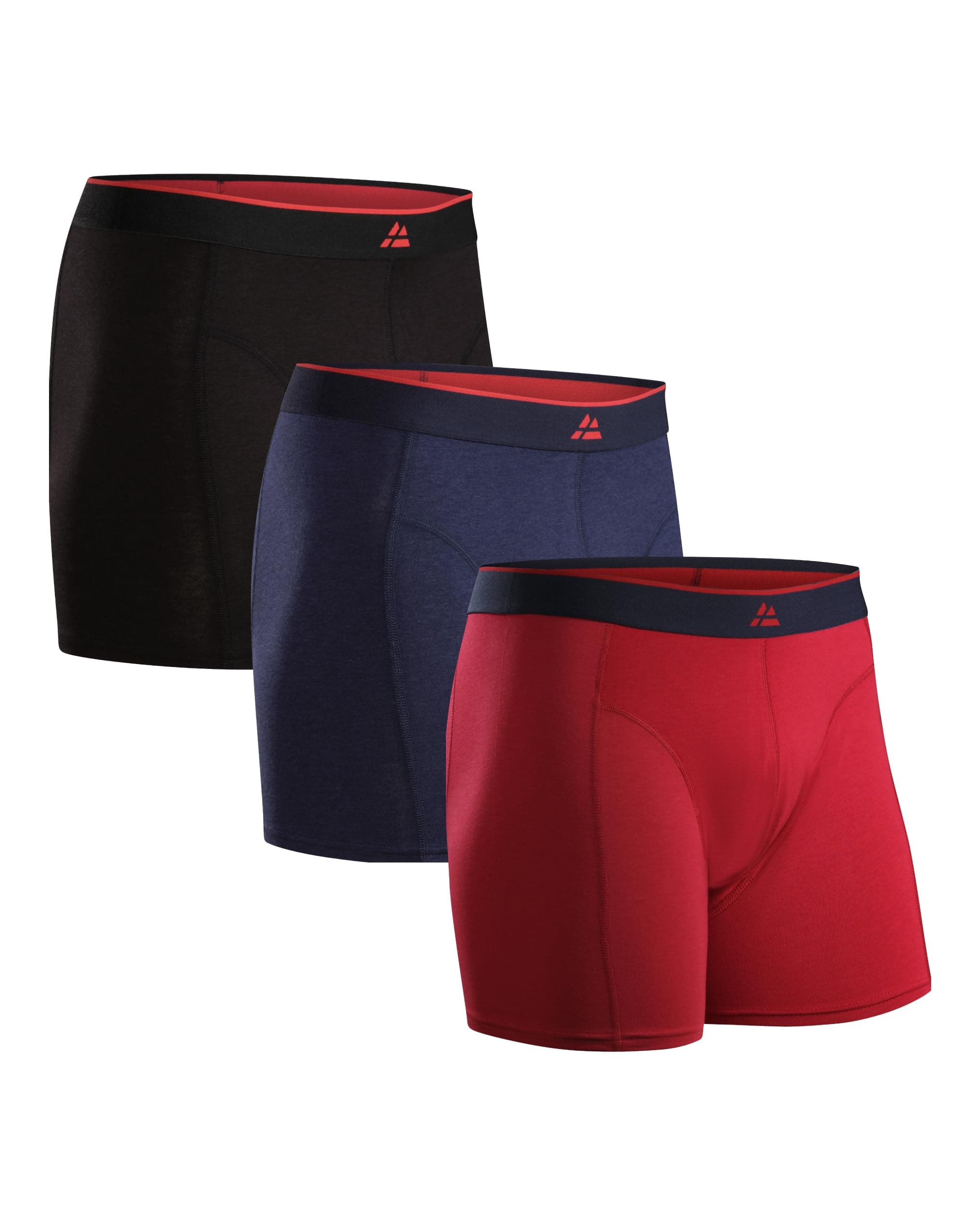 DANISH ENDURANCE 3er Pack Bambus Boxershorts Herren, Superweiche Unterhosen Männer, Bequem, Atmungsaktiv & Etikettfrei