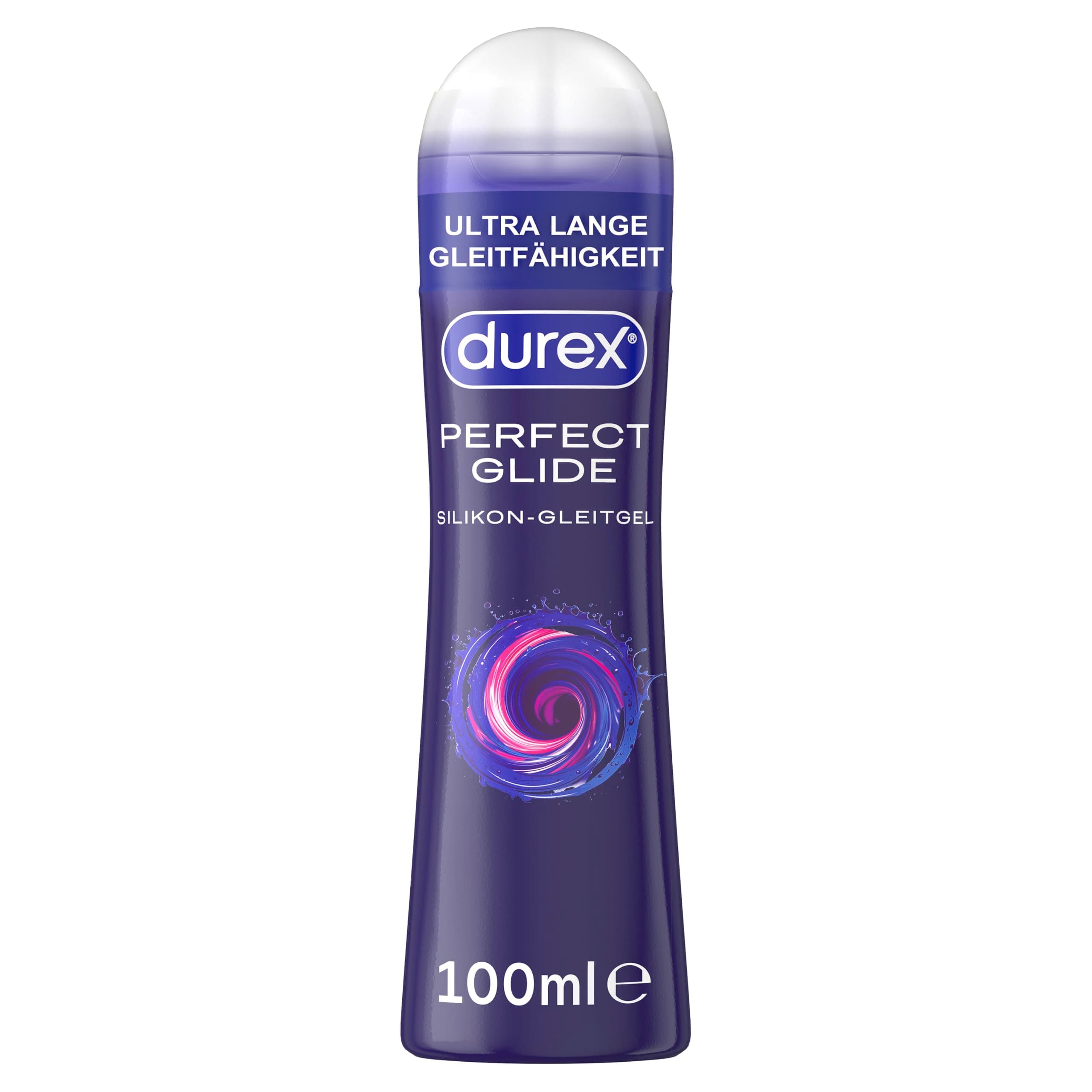 Durex Perfect Glide Gleitgel - für lange Gleitfähigkeit, geeignet für vaginaler Trockenheit und verkehr - Silikonbasiertes Gleitmittel, Kondom, seidig-weiche Textur – 100 ml
