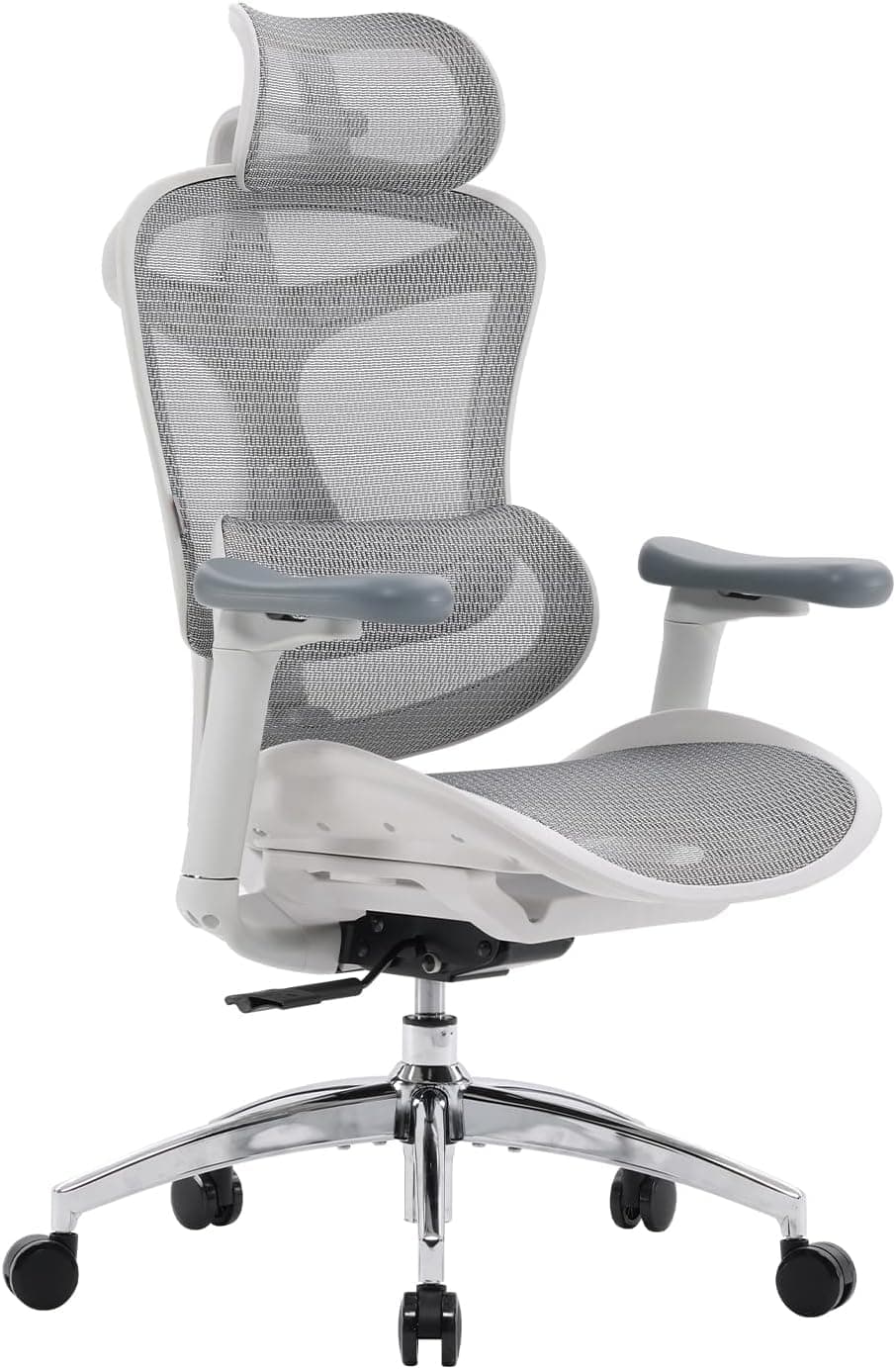 SIHOO Doro C300 - Silla de Oficina ergonómica con reposabrazos Ultra Suaves en 3D, Soporte Lumbar dinámico para Silla de Oficina en casa, Respaldo Ajustable para Silla de Escritorio (Gris)