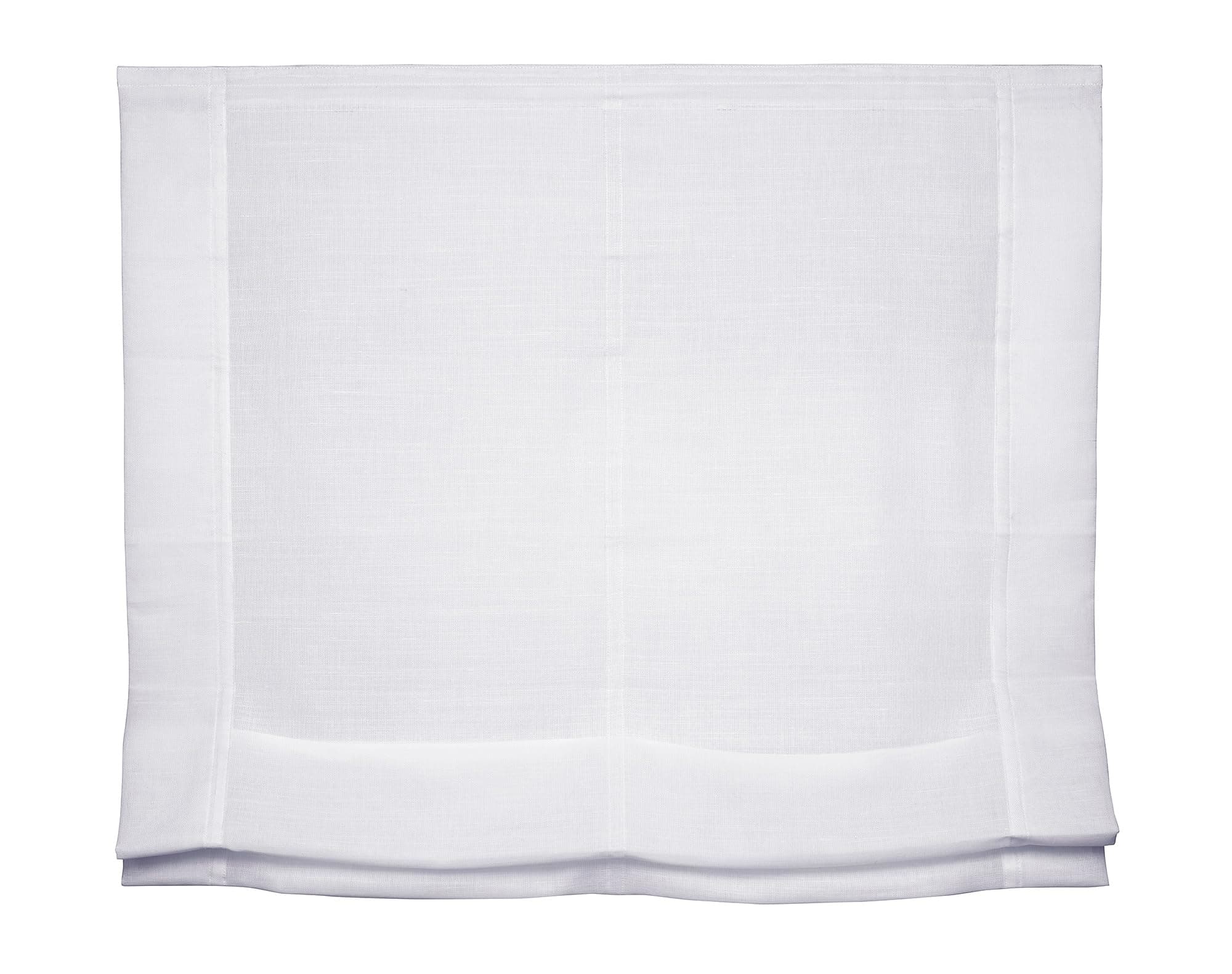 Easydeco - Estor Plegable sin Varillas Lino Crudo 180 x 175 cm