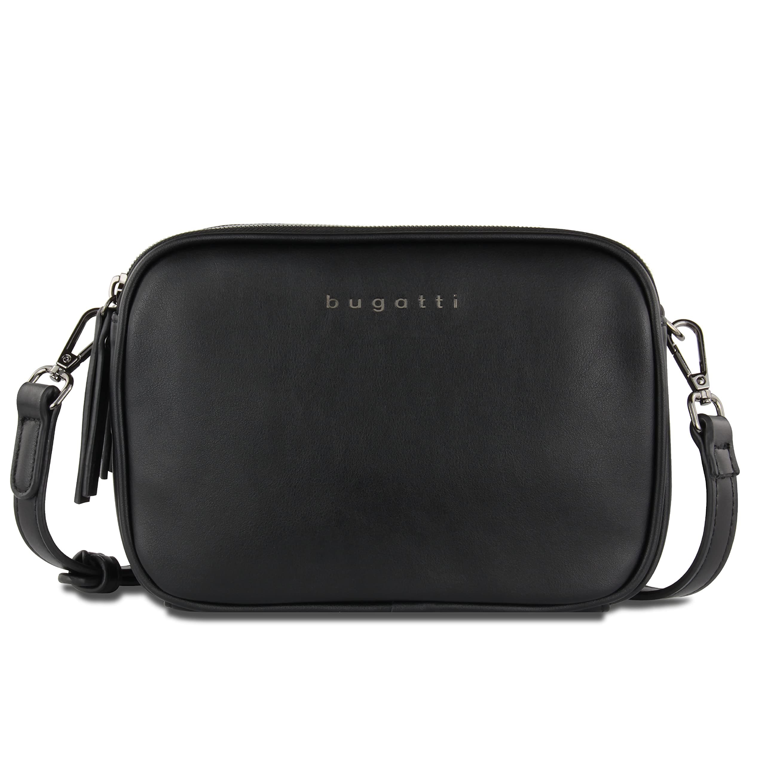 bugatti Almata kleine Schultertasche Damen, Umhängetasche aus hochwertigem Kunstleder