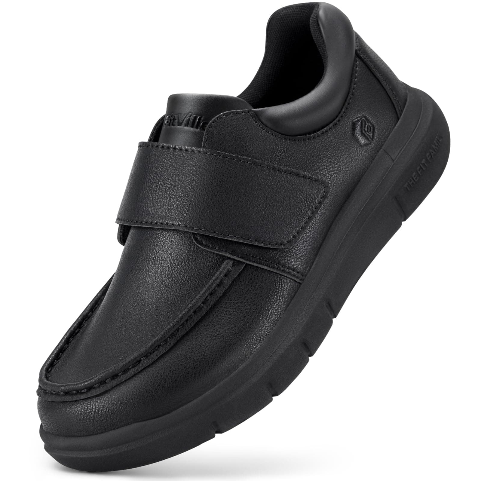 FitVille Zapatos Diabéticos Hombre Extra Anchos Mocasines Piel Comodos Casual Zapatillas Cuero Hombre para Pies Hinchados Trabajo