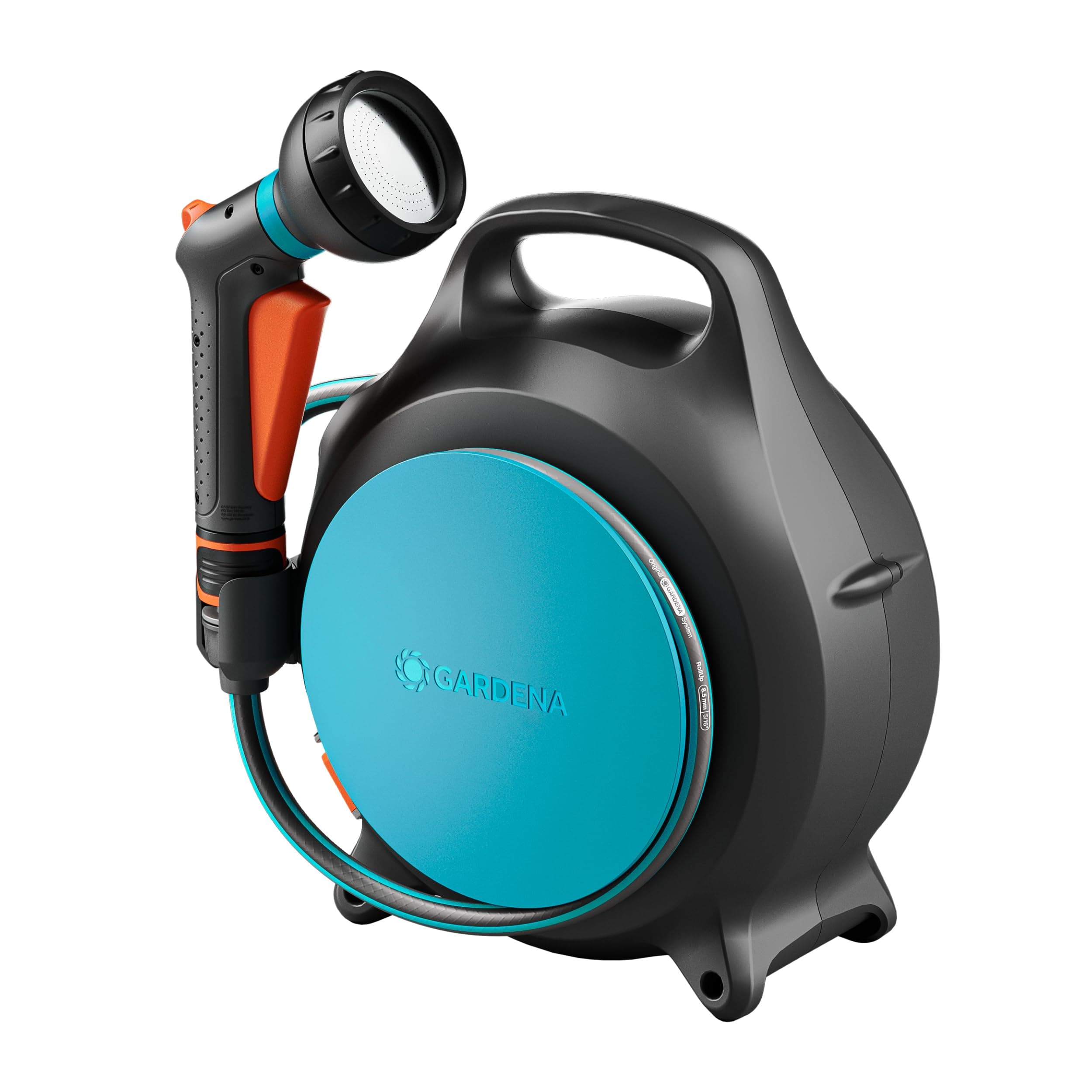Gardena Mobile Schlauchbox Move Schlauchaufbewahrung: Ordentlich und tragbar, Verwicklungsfreies Aufrollen, Platzsparende Aufbewahrung (18692-20)