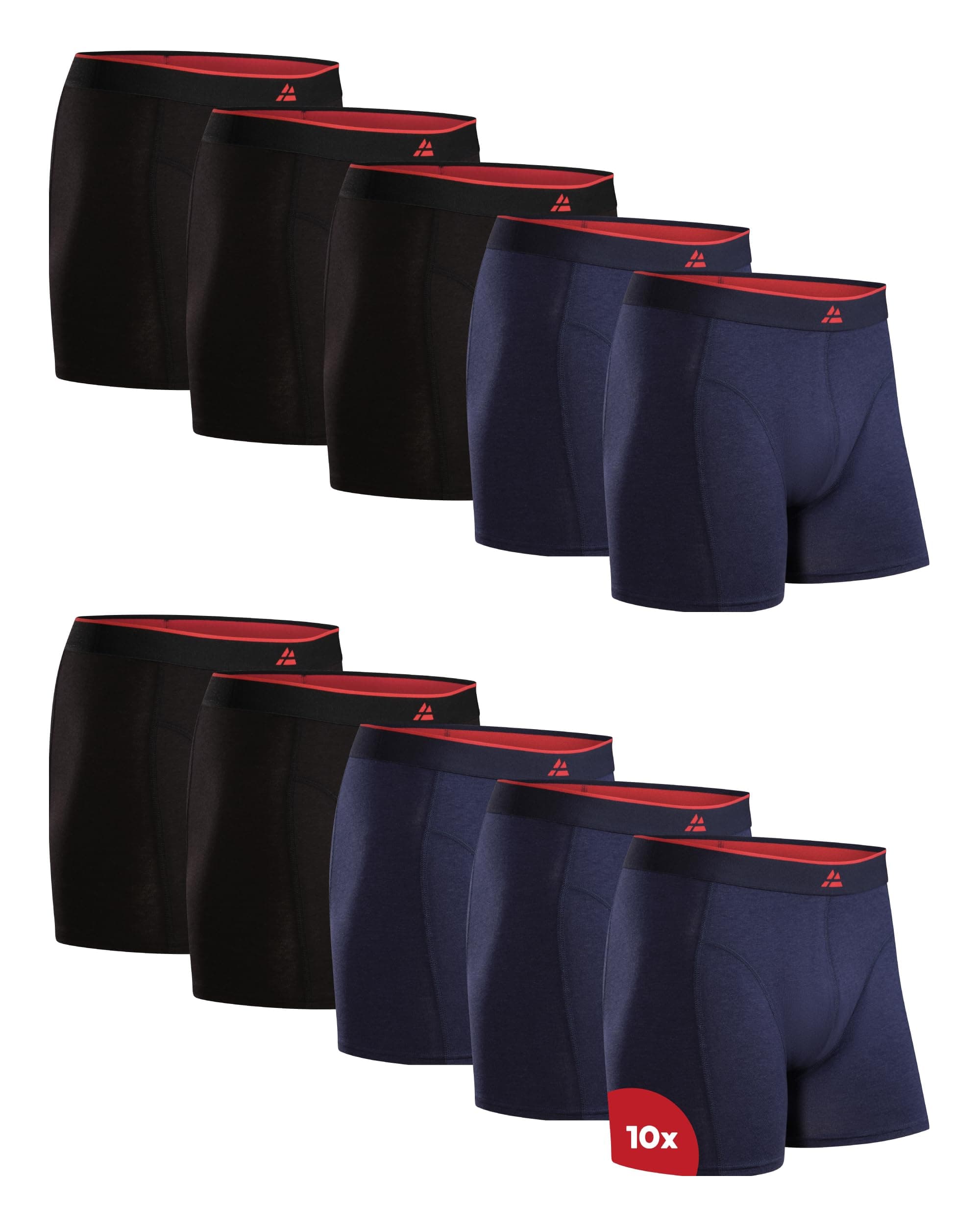 DANISH ENDURANCE Bambus Boxershorts Herren, Superweiche Unterhosen Männer, Atmungsaktiv & Etikettfrei, 6er oder 10er Pack