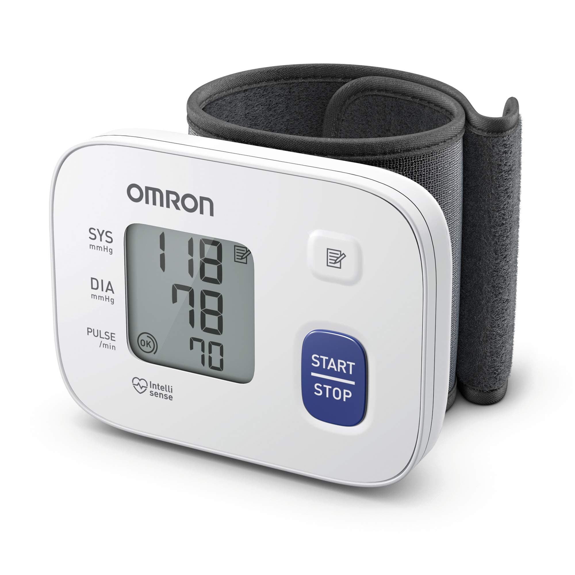 OMRON RS1 Appareil tension artérielle automatique poignet – Tensiomètre poignet portable, pour une utilisation à la maison ou en déplacement – Validé cliniquement – Bracelet réglable 13,5 – 21,5 cm