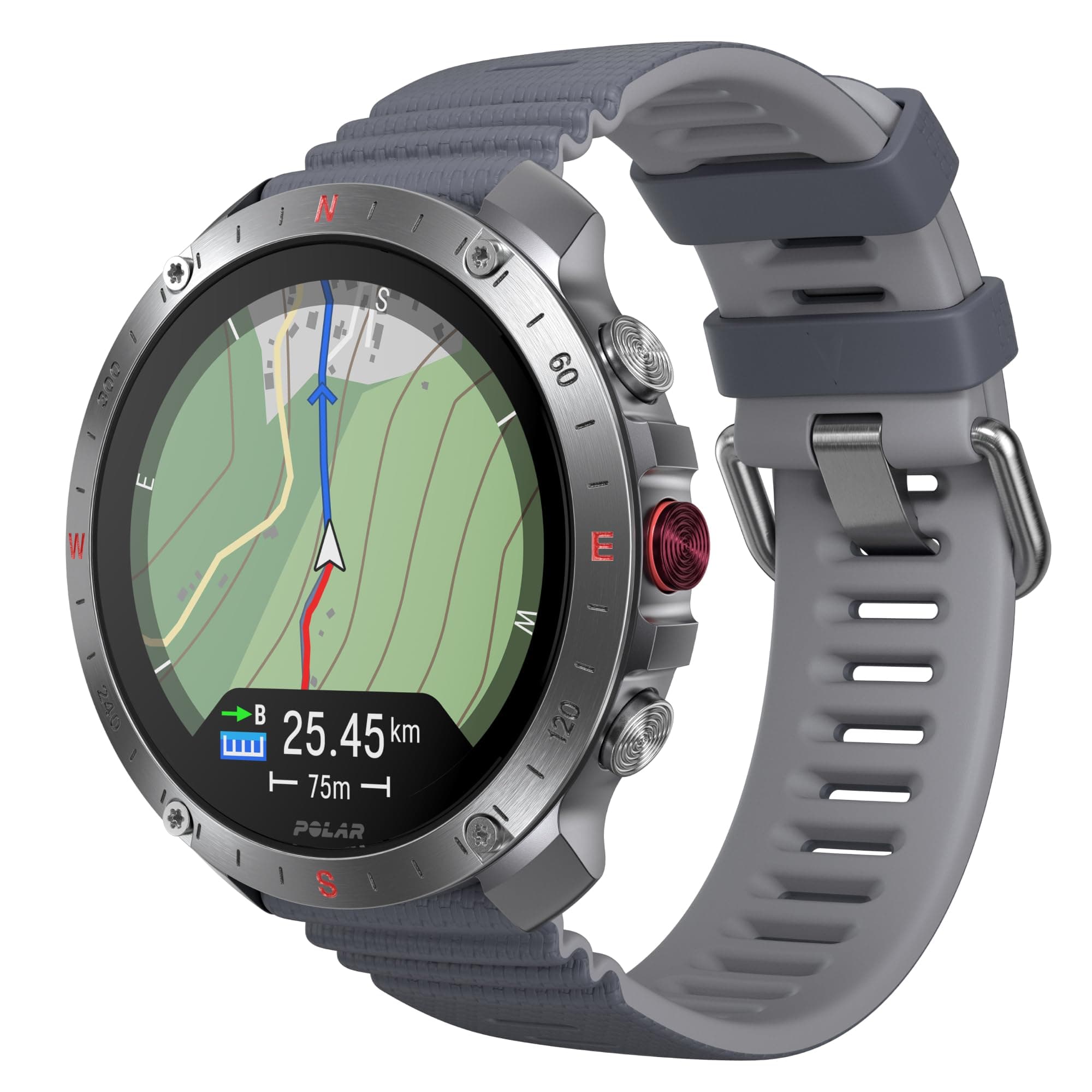 Polar Grit X2 Pro - Reloj Multideporte Robusto con GPS y Correa de Cuero Adicional, navegación Avanzada, Registro de Actividad, biosensores y monitoreo de FC