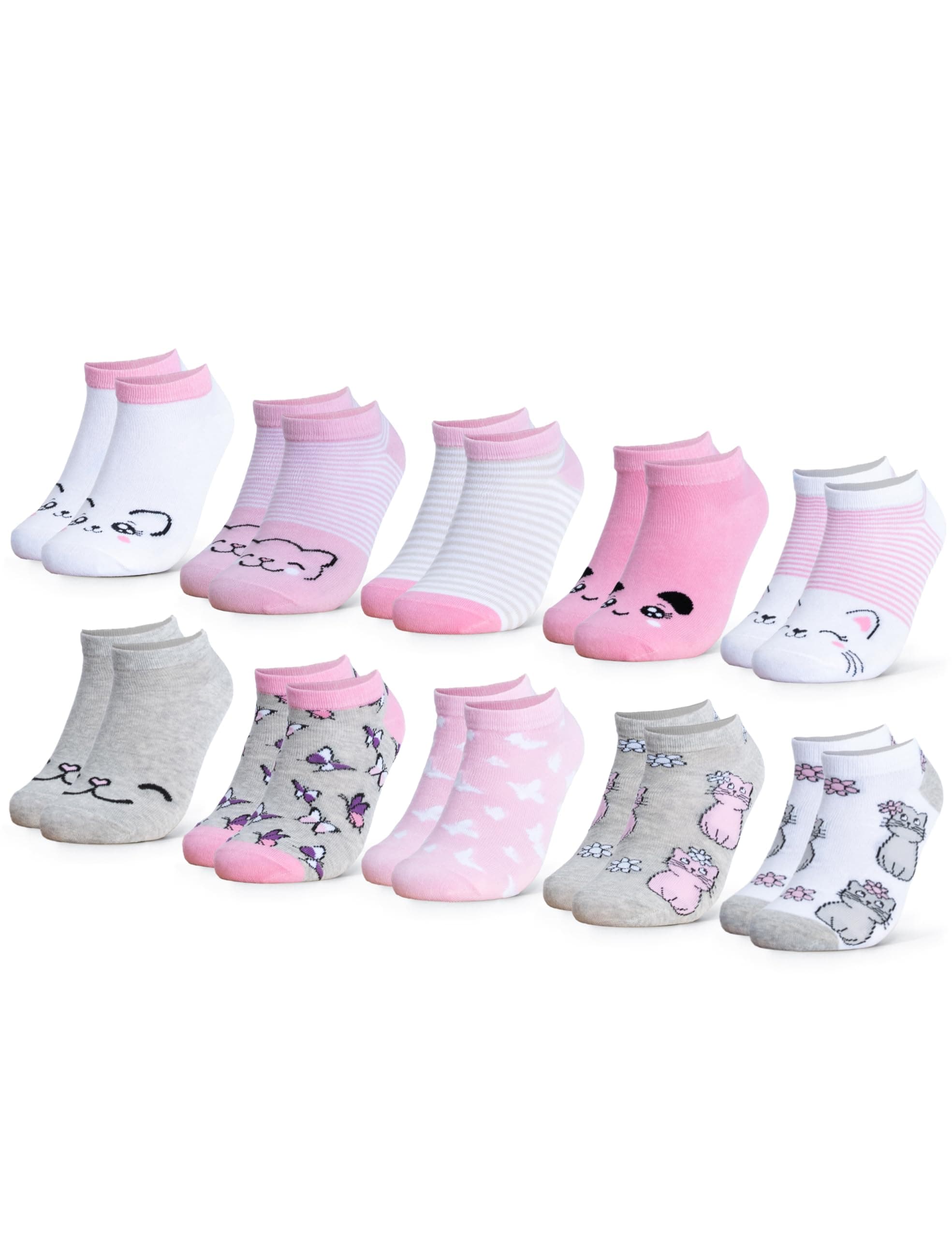 Occulto Calzini Corti Motivo Bambino e Bambina Pacco da 10 (modello: Motivo)