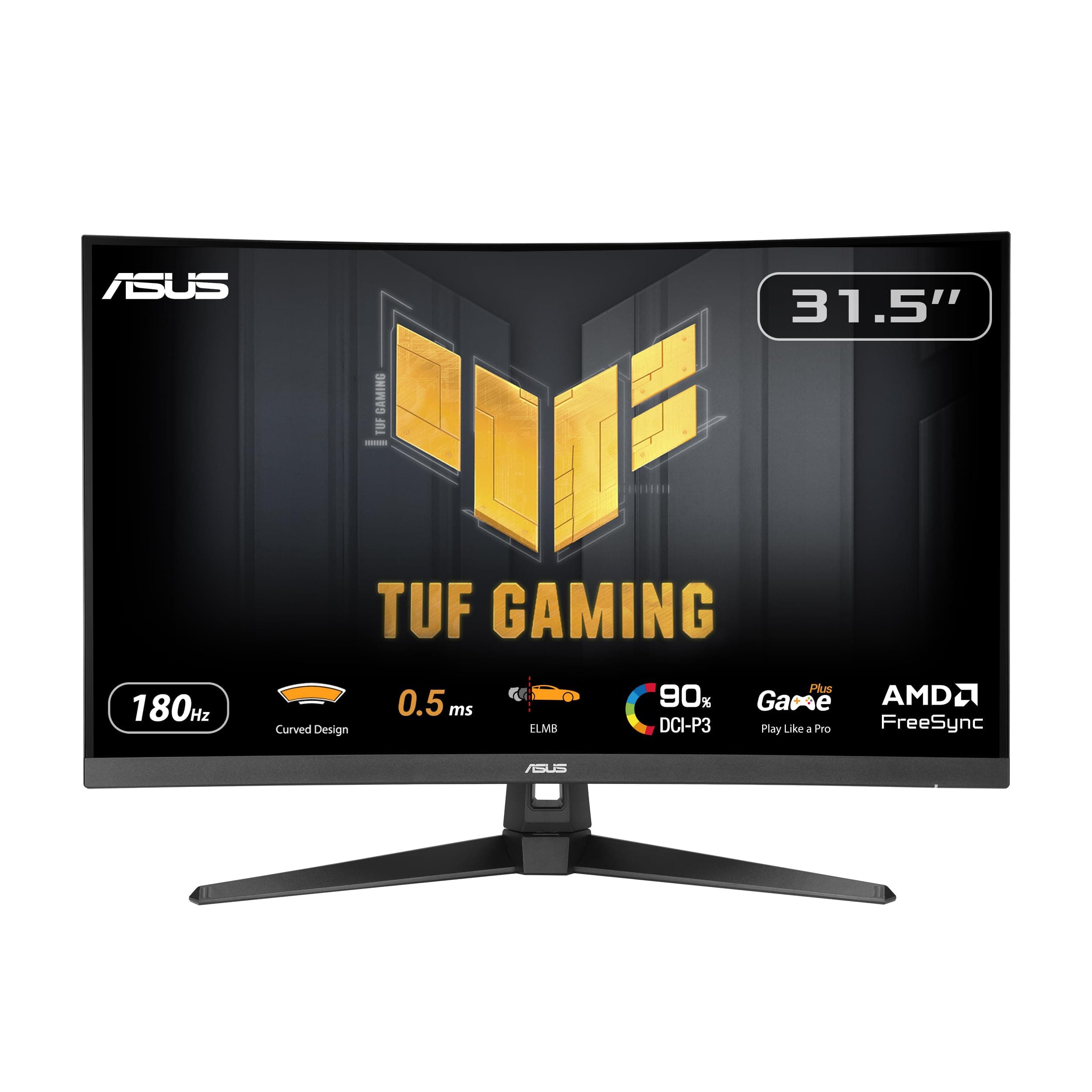 ASUS Moniteur de Jeu TUF Gaming VG32WQ3B – 31,5 Pouces QHD, incurvé, 180Hz, ELMB, FreeSync, 1ms GTG (0,5ms Minimum), 90% DCI-P3, HDR, DisplayWidget Center