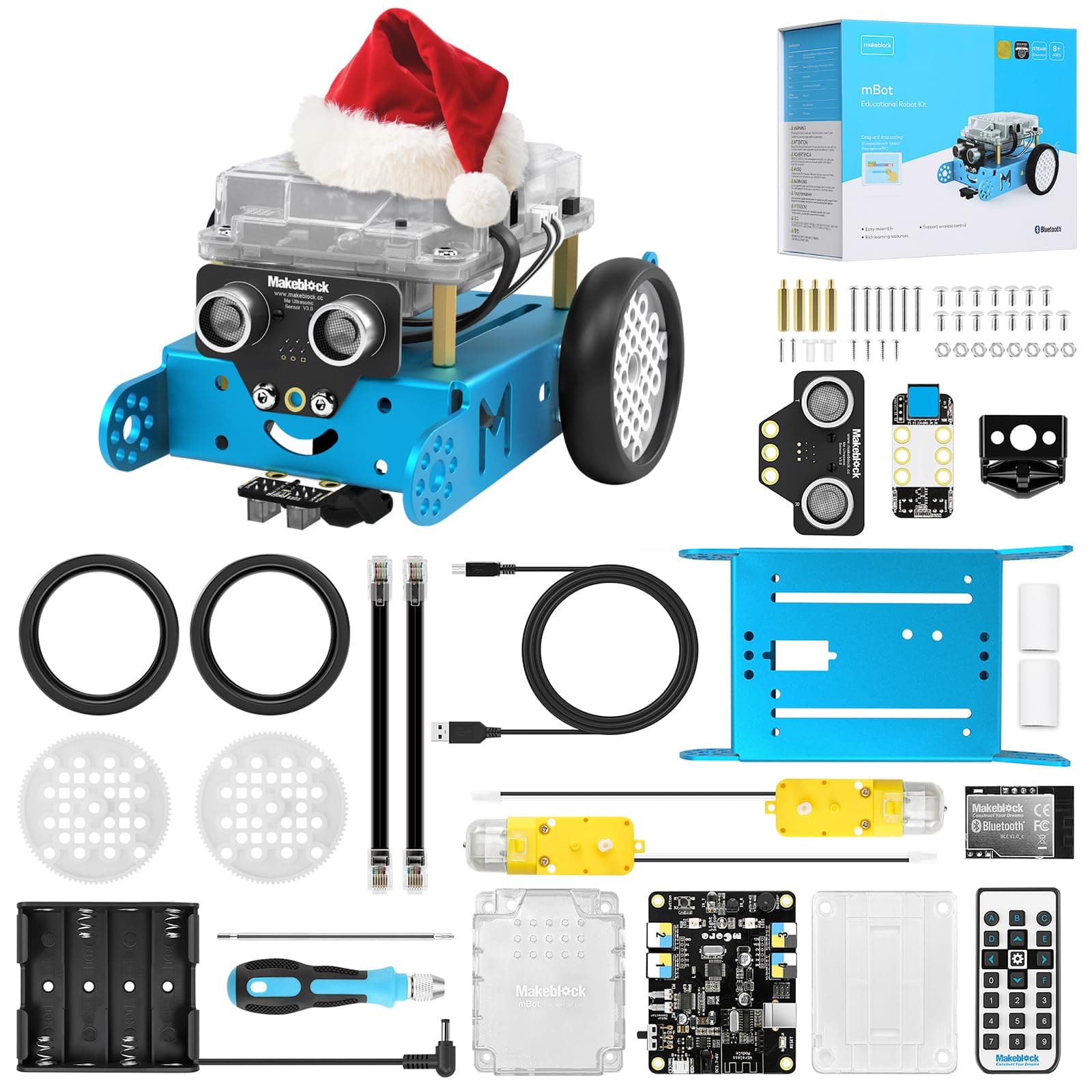 Makeblock mBot Robot Programmable Enfant, Robots Électroniques pour Enfants Apprenez à Coder avec Scratch et Arduino, Robot Jouet pour Enfant 8 Ans+
