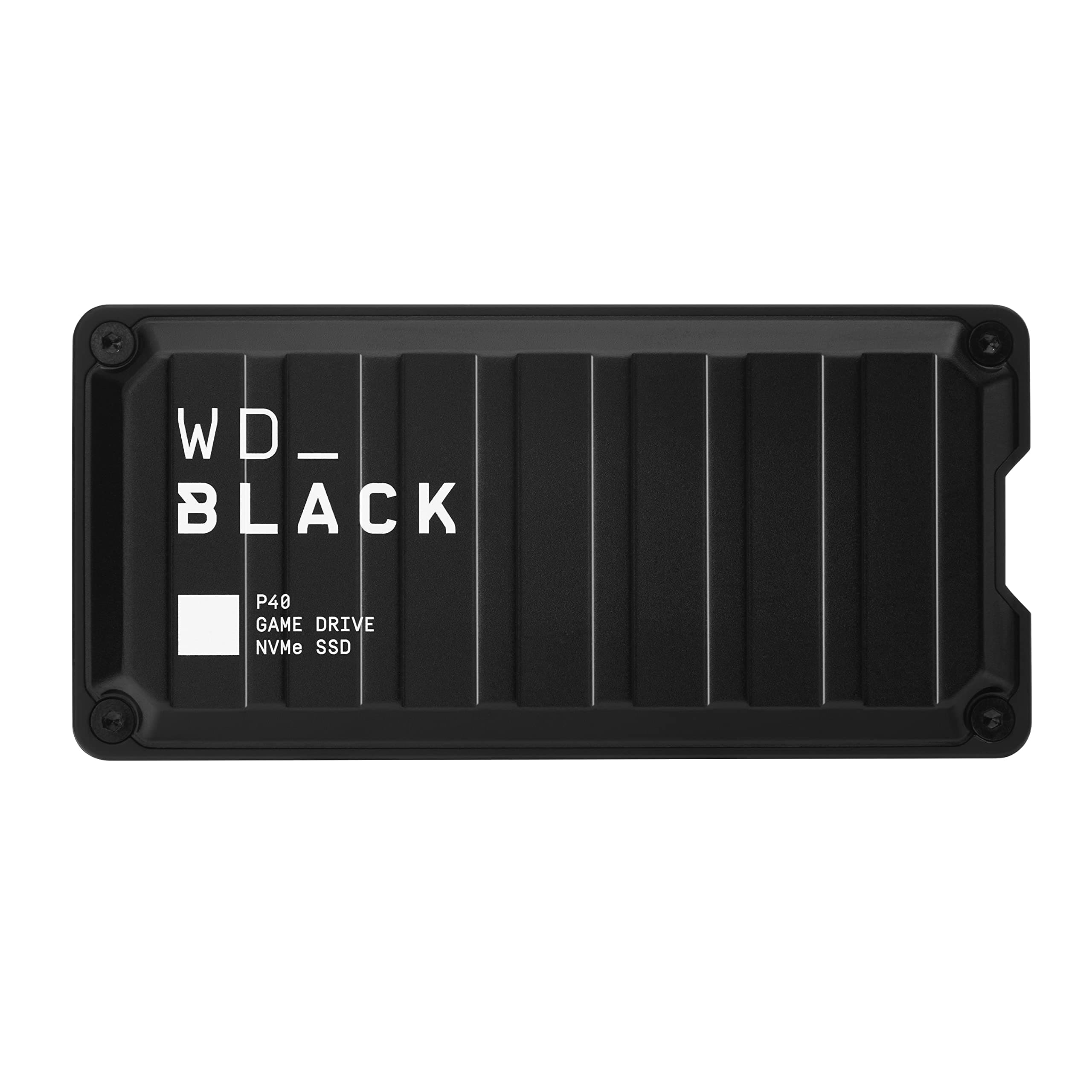 WD_BLACK 1TB P40 Game Drive SSD USB-C USB 3.2 Gen 2x2 Memoria de estado sólido NVMe externa hasta 2000 MB/s Iluminación RGB personalizable compatible con Playstation, Xbox, PC y Mac