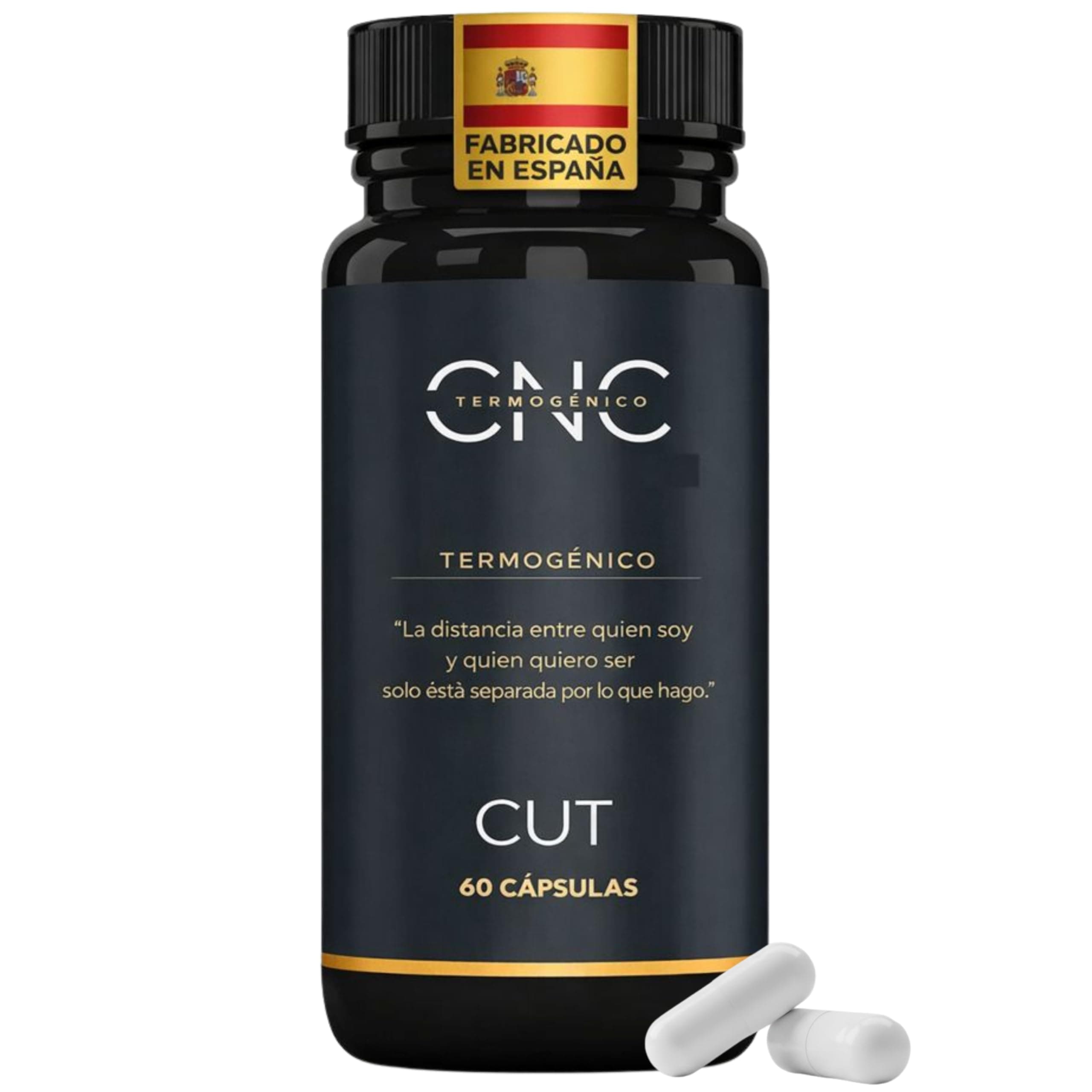 Quemagrasas Potente para Adelgazar CUT, Pastillas para Adelgazar Muy Rapido – Control del Apetito con L-Carnitina, Garcinia y Curcuma – Rapido, Efectivo para Mujer y Hombre