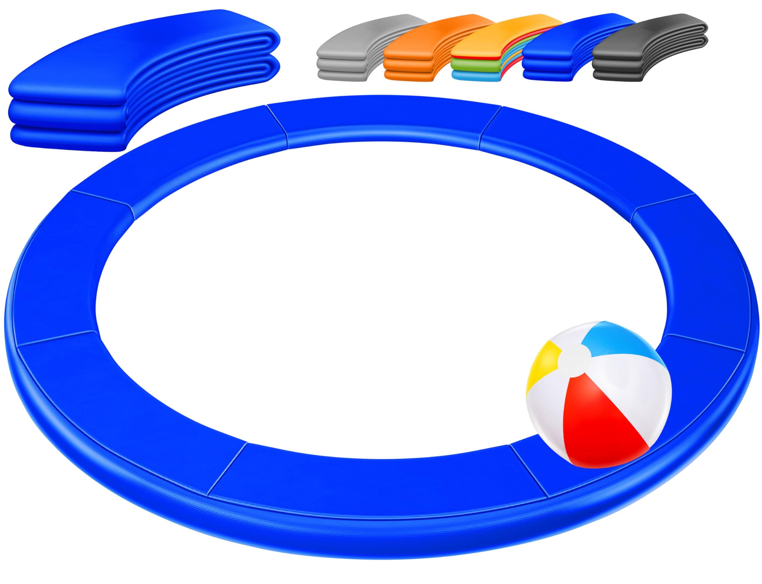 KESSER® - Trampolin Randabdeckung Ø 244, 305, 366, 426 cm, 30cm breit 100% UV-beständig reißfest Federabdeckung inkl. Beachball