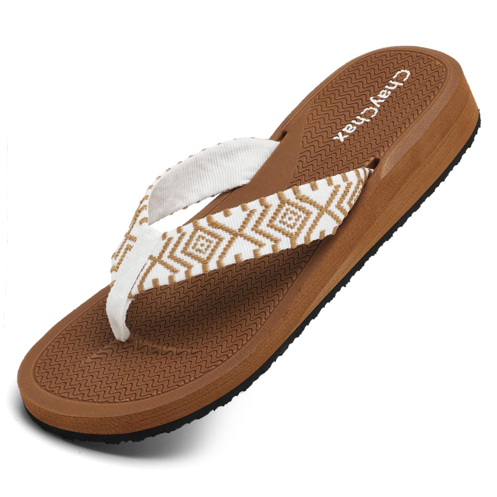 ChayChax Thongs Femme Compensées Sandales de Plage Légères Chaussons d'été Pantoufles Antidérapantes