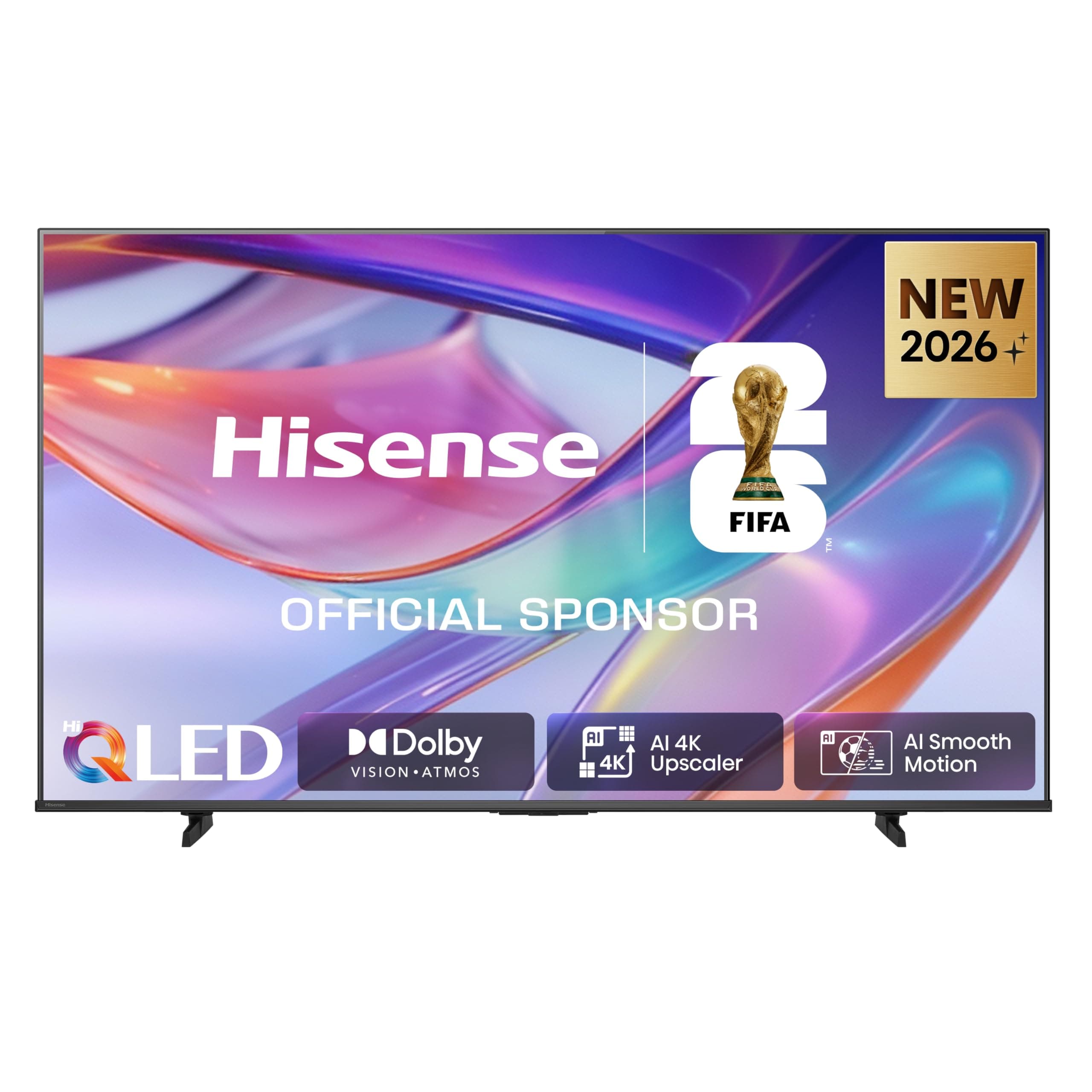 Hisense 50E7DS Fernseher 50 Zoll, 4K UHD QLED, Smart TV, Hi-View AI Engine, 60Hz Game Mode Plus, Dolby Vision IQ, HI-QLED Colour, Filmmaker Mode, AI Smooth Motion, Airplay, Sprachsteuerung[2026]
