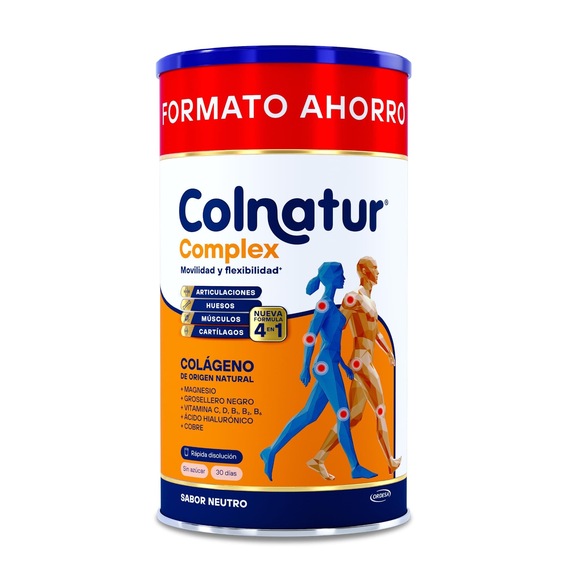 Colnatur Complex Neutro Formato Ahorro | 486g | Colágeno con Magnesio y Vitamina C para Músculos y Articulaciones