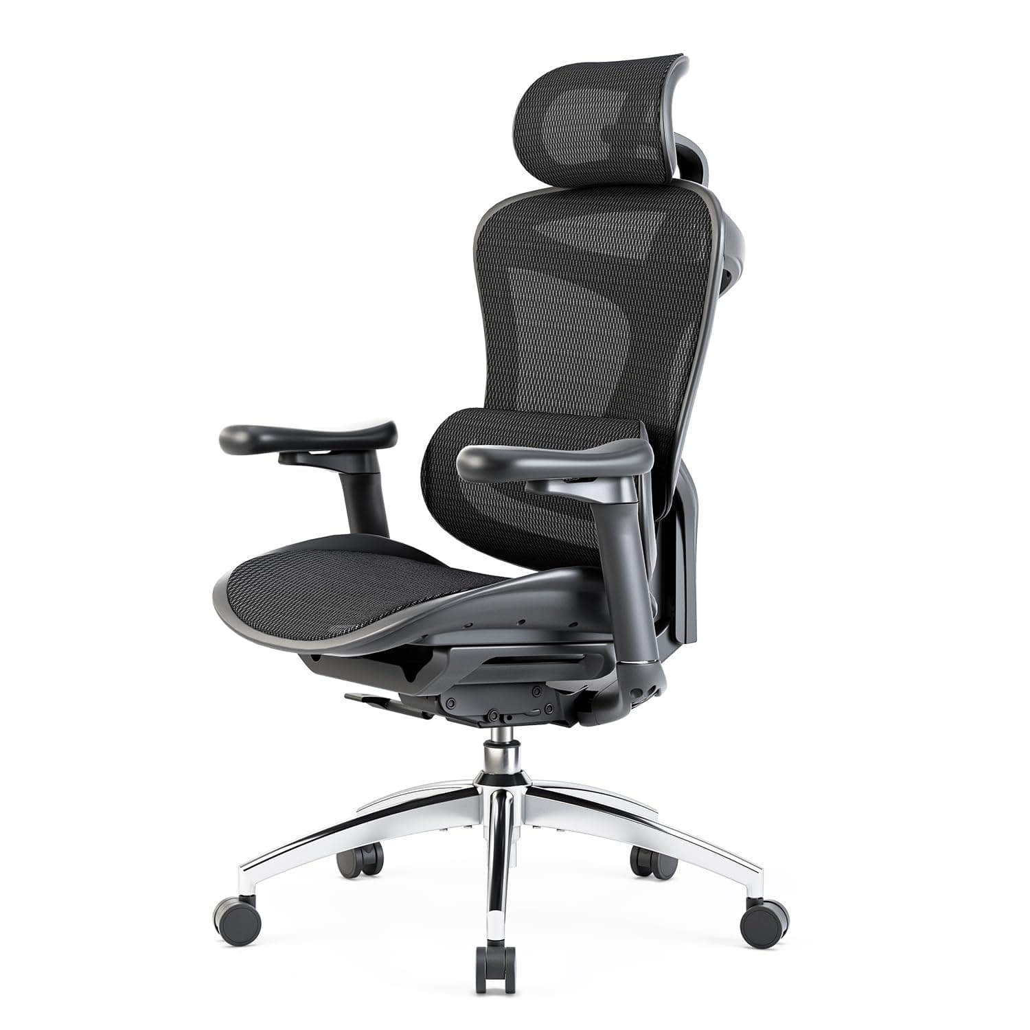SIHOO Doro C300 Sedia Ufficio Ergonomica con Braccioli Ultra Morbidi in 3D, Supporto Lombare Dinamico per Sedia scrivania a Casa, Sedia da Scrivania con Schienale Regolabile,2 confezioni(Nero)