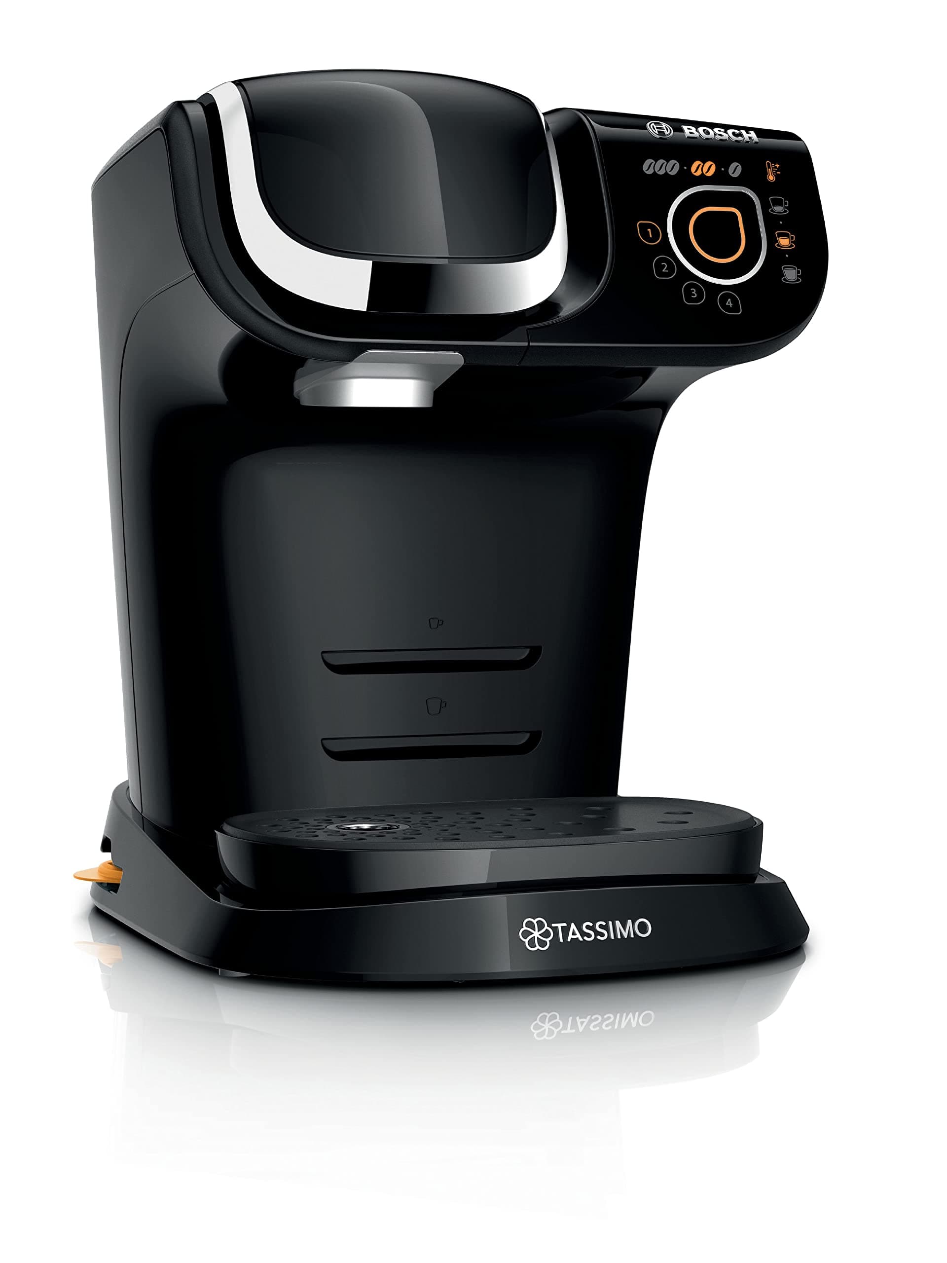 Bosch Tassimo My Way Machine à Café, tas 6502, plus de 40 boissons chaudes, OneTouch, cafetière à dosette, des boissons personnalisées, filtration d'eau Brita Maxtra+, Intellibrew, noir intense