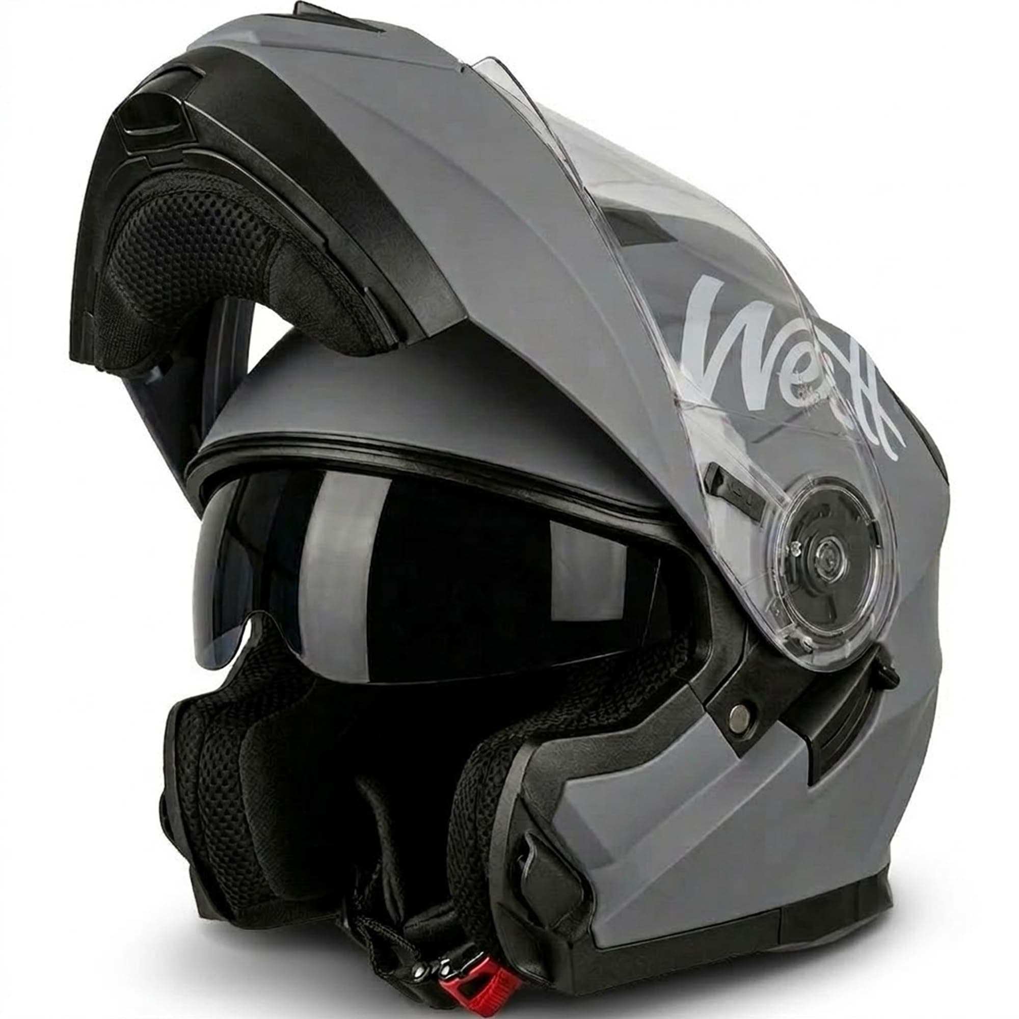 Westt Casco Moto Modular para Hombre Mujer - Casco Integral de Moto con Doble Visera Solar - Certificado ECE 22.06 - Ligero de ABS/EPS - Preparado para Bluetooth - Forro Desmontable y Lavable