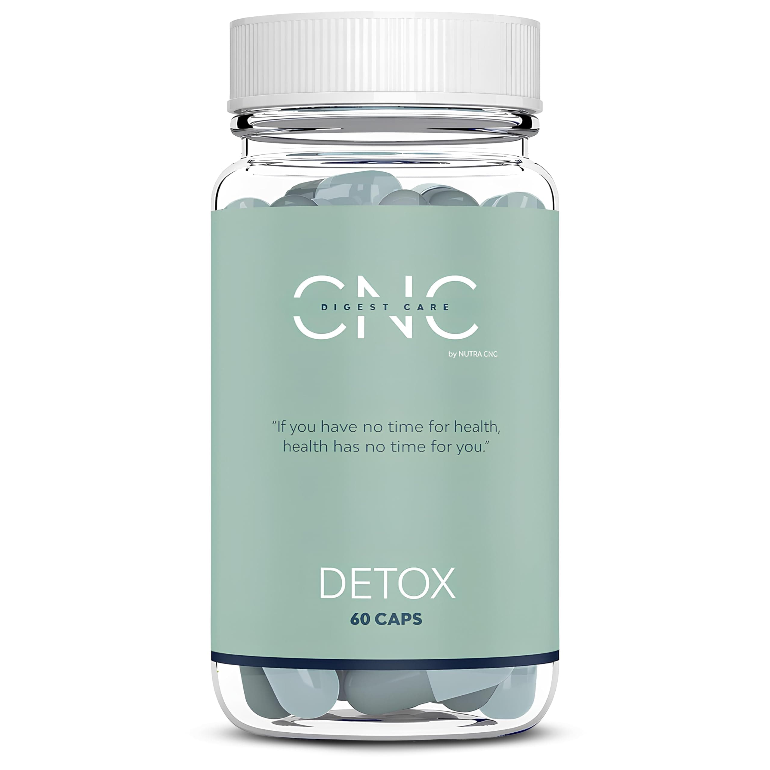 CNC DETOX Drenante Forte Dimagrante e Diuretico, Purificante Colon Fegato Intestino, Elimina Tossine e Liquidi, con Aloe Vera, Carbone Attivo, Finocchio ed Enzimi Probiotici 100B
