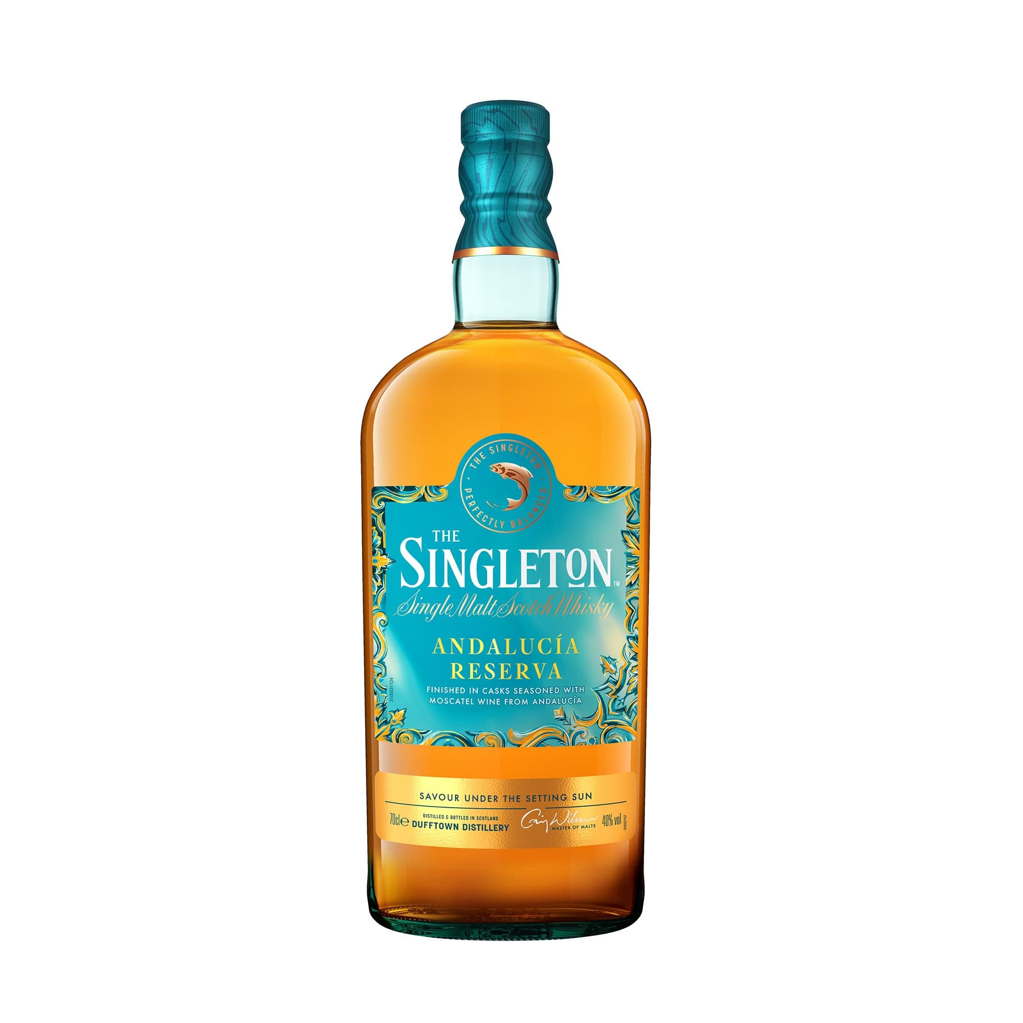 The Singleton Andalucia Reserve, Single Malt Scotch Whisky, in Muskateller-Weinfässern veredelt, fruchtig-würzig, handgefertigt in Schottland, inspiriert vom Geist Andalusiens, 40% Vol., 700ml