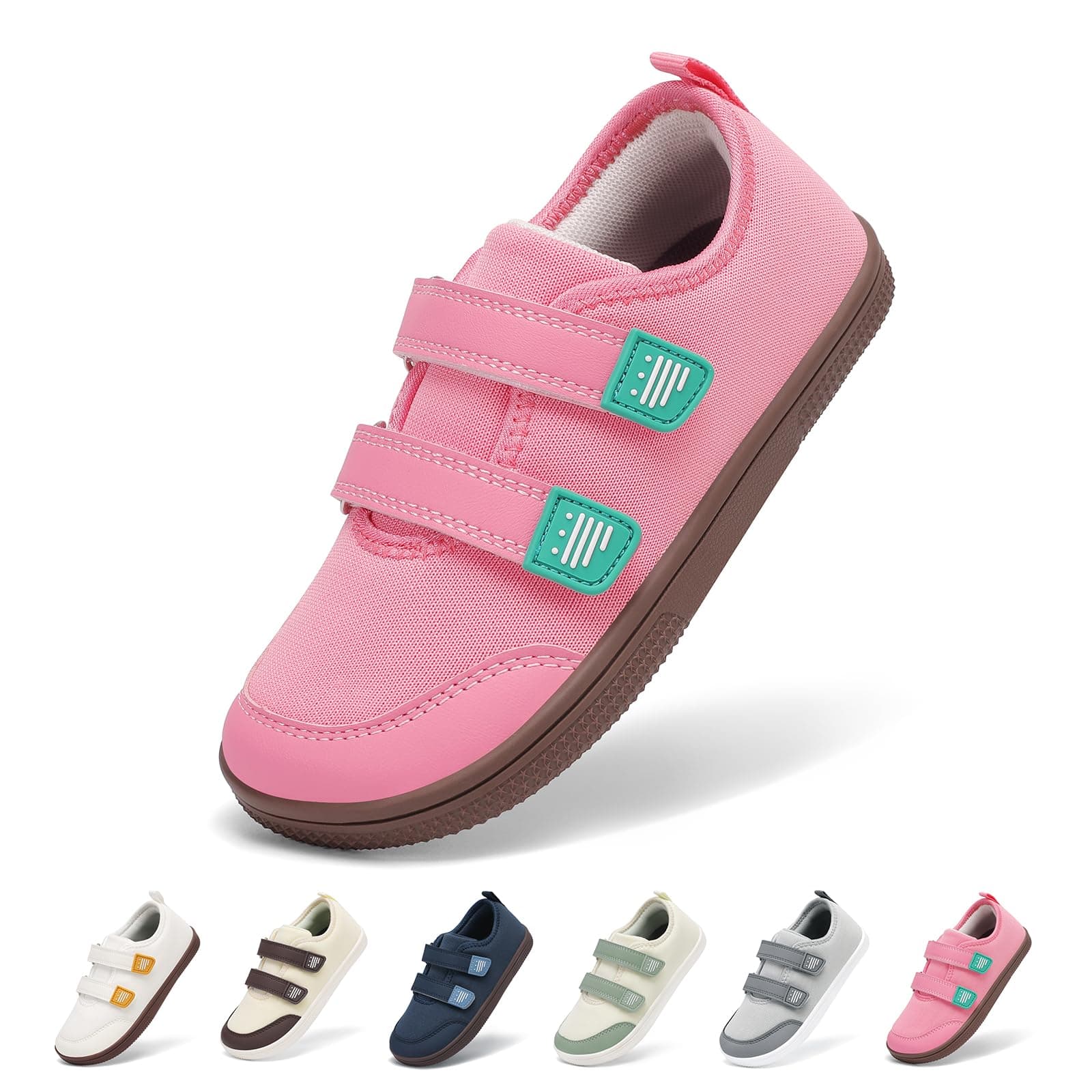 SAGUARO Barfußschuhe Kinder - Atmungsaktiv rutschfeste Leicht Weiche - Breite Zehenbox & Zero-Drop-Sohle,Gr.25-35