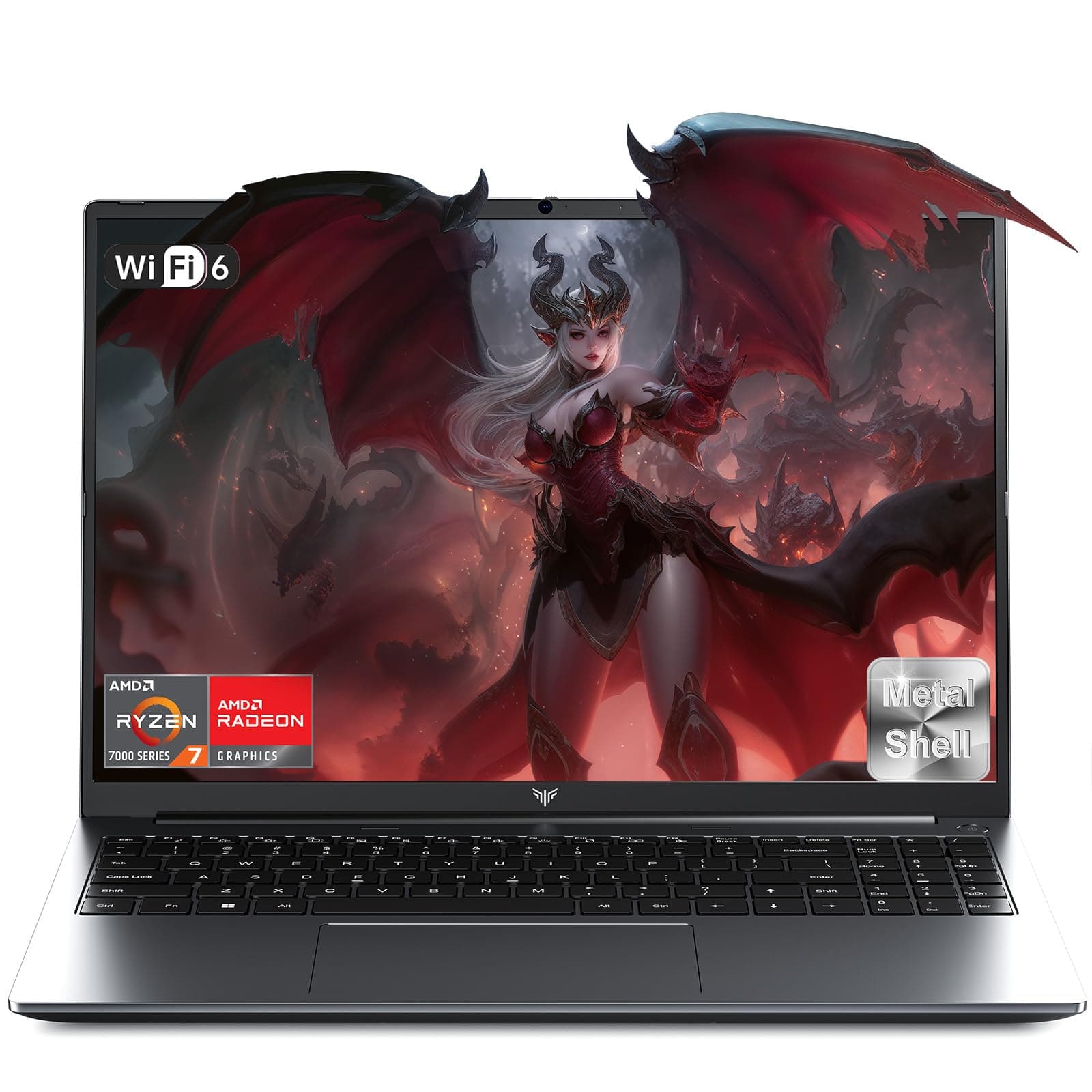 Tivique – 2026 Ordinateur Portable Gaming – PC Portable 16,1'' FHD avec processeur Ryzen 7 5700U (Plus performant Que l'i7-1265U), 16 Go de RAM DDR4, SSD de 512 Go, Clavier rétroéclairé et WiFi 6