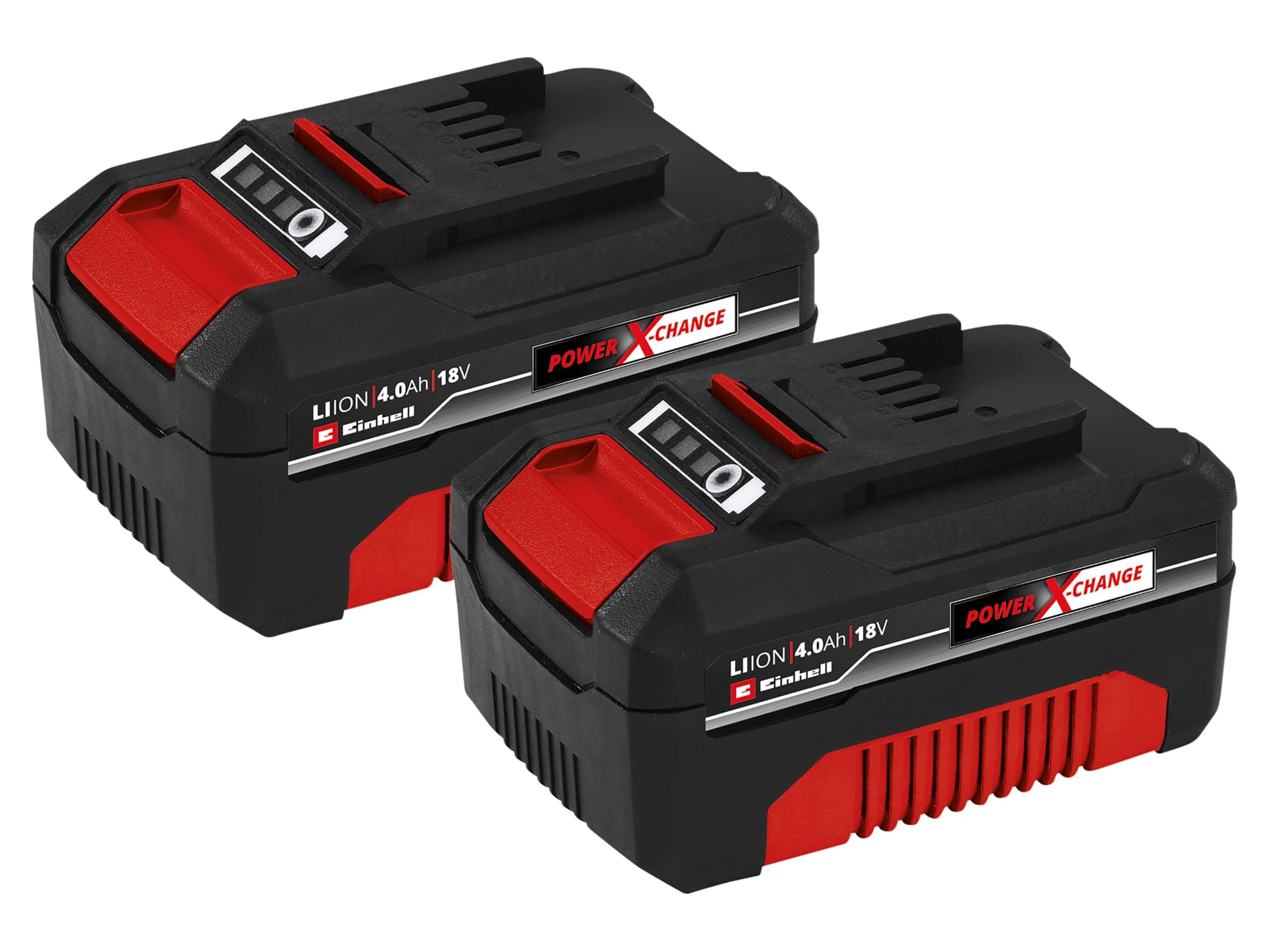 Einhell Batería, Rojo, Negro, 2 x 4,0 Ah Akku / 900 W
