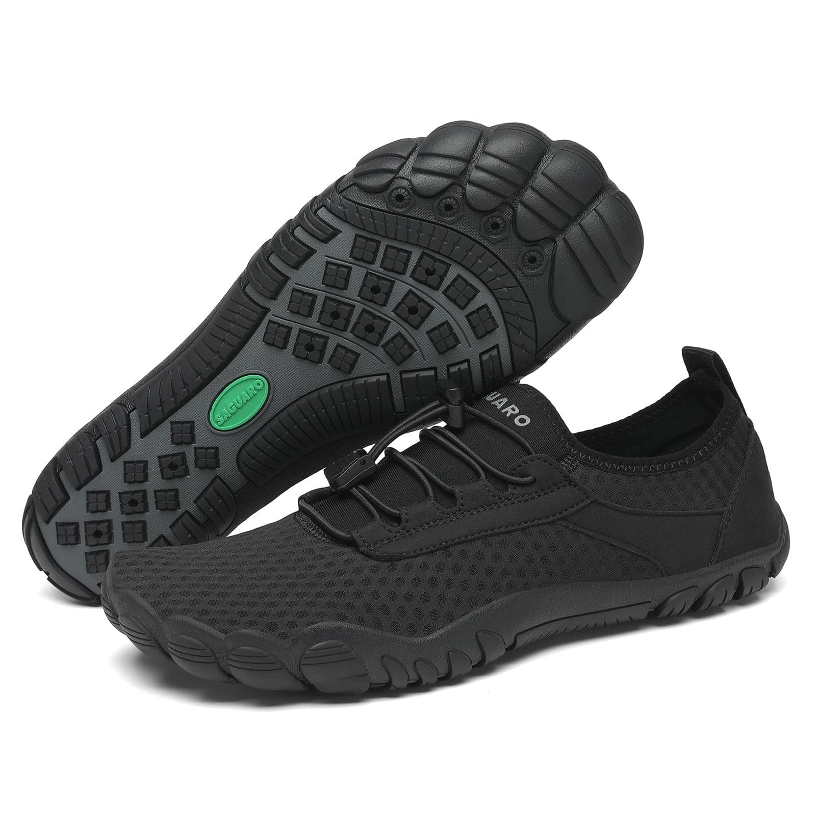 SAGUARO Unisex Barfuß Badeschuhe rutschfeste Barfußschuhe Schnelltrocknende Wasserschuhe mit Drainagelöcher Gr.36-48