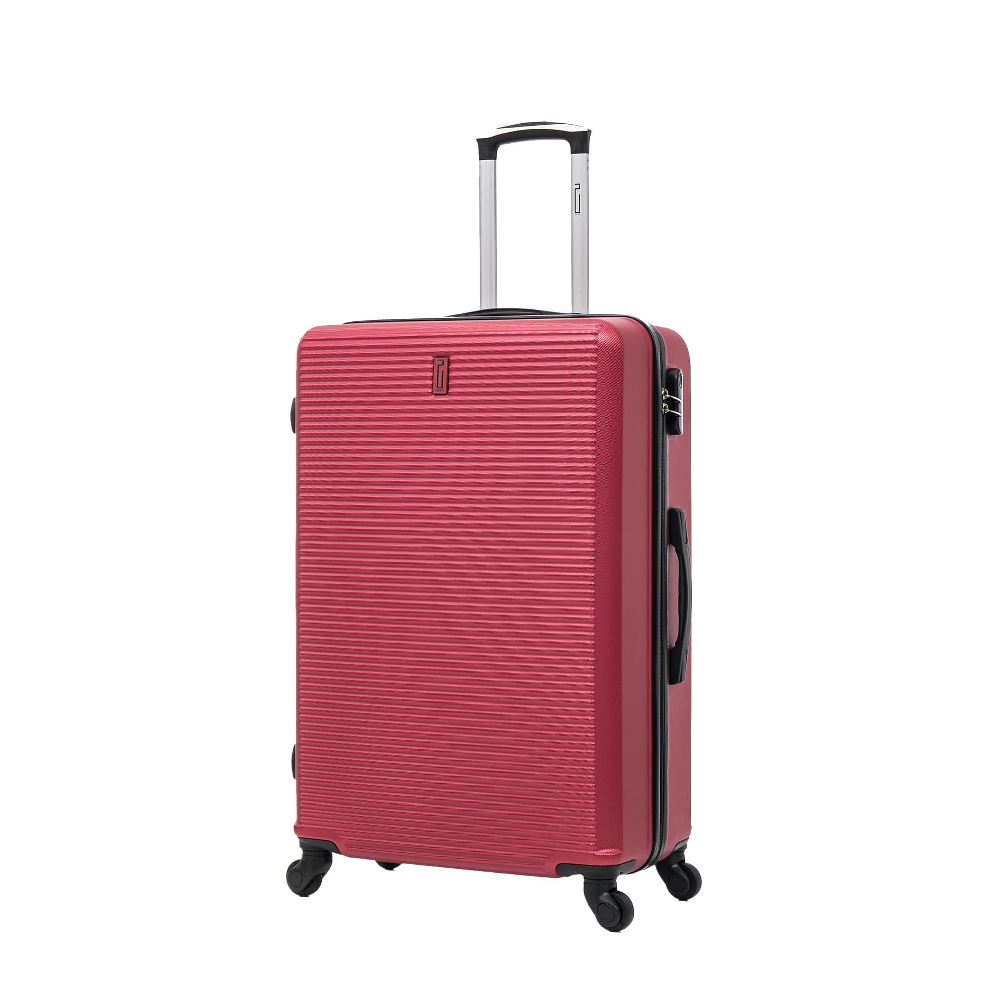 CELIMS - Grande Valise Soute 75 cm 23kg Rigide ABS Légère | Valise XL à roulettes 4 Roues 360° | Bagage Soute Avion 23kg | Valise Grande Taille Voyage | Bordeaux