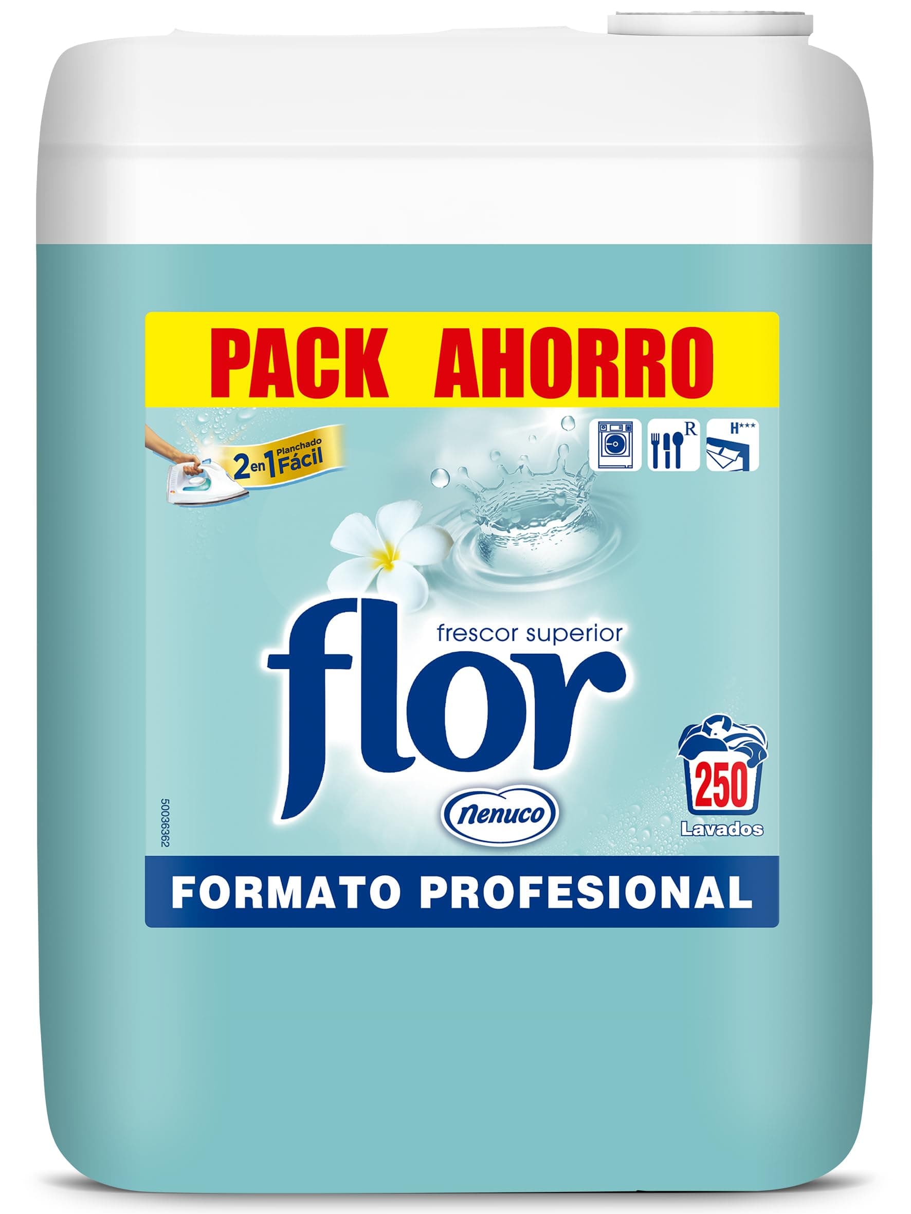 Flor - Suavizante para la ropa profesional, aroma nenuco - 250 dosis