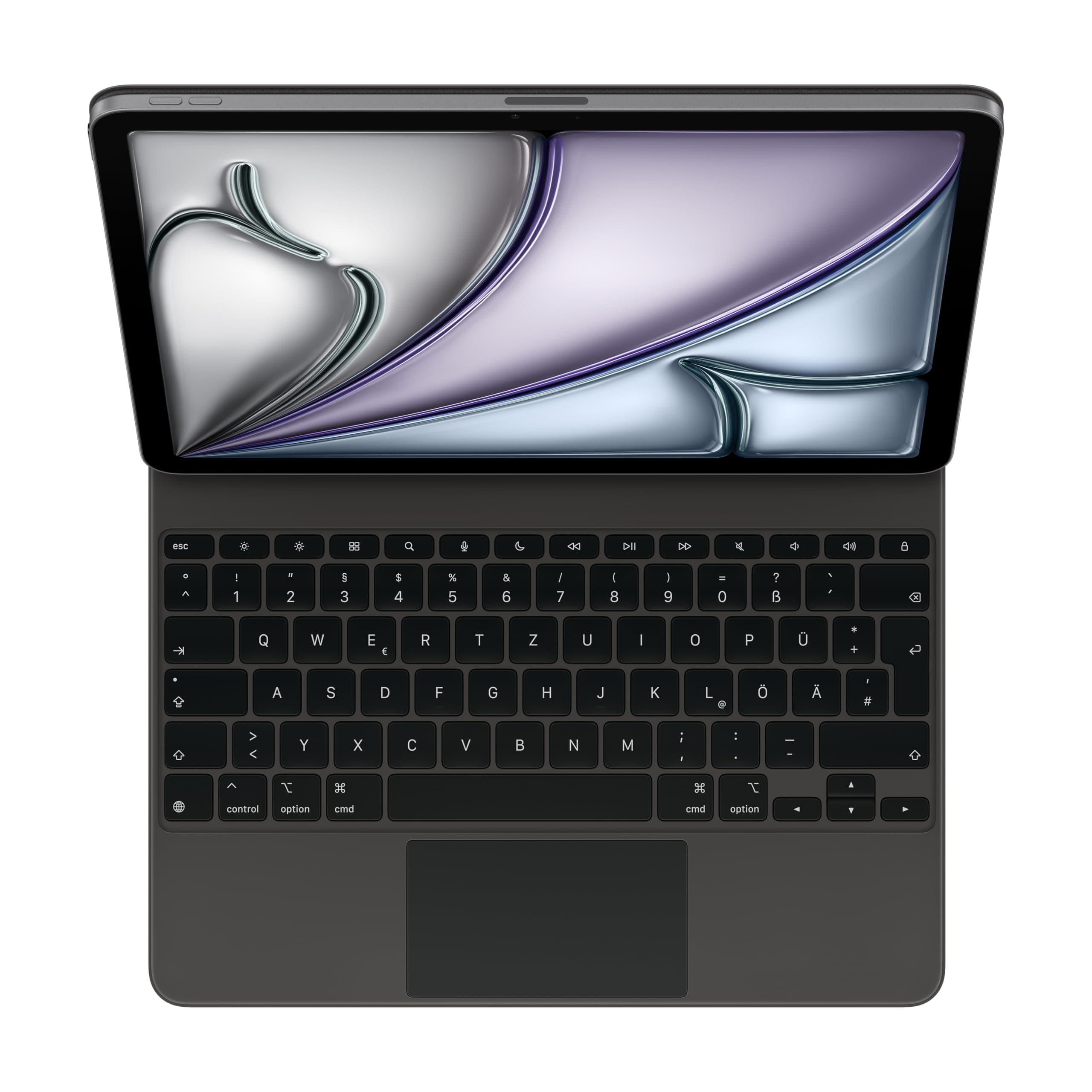 Apple Magic Keyboard Case für das 13" iPad Air (M3), besonders angenehmes Tippen, integriertes Trackpad, Deutsch - Schwarz