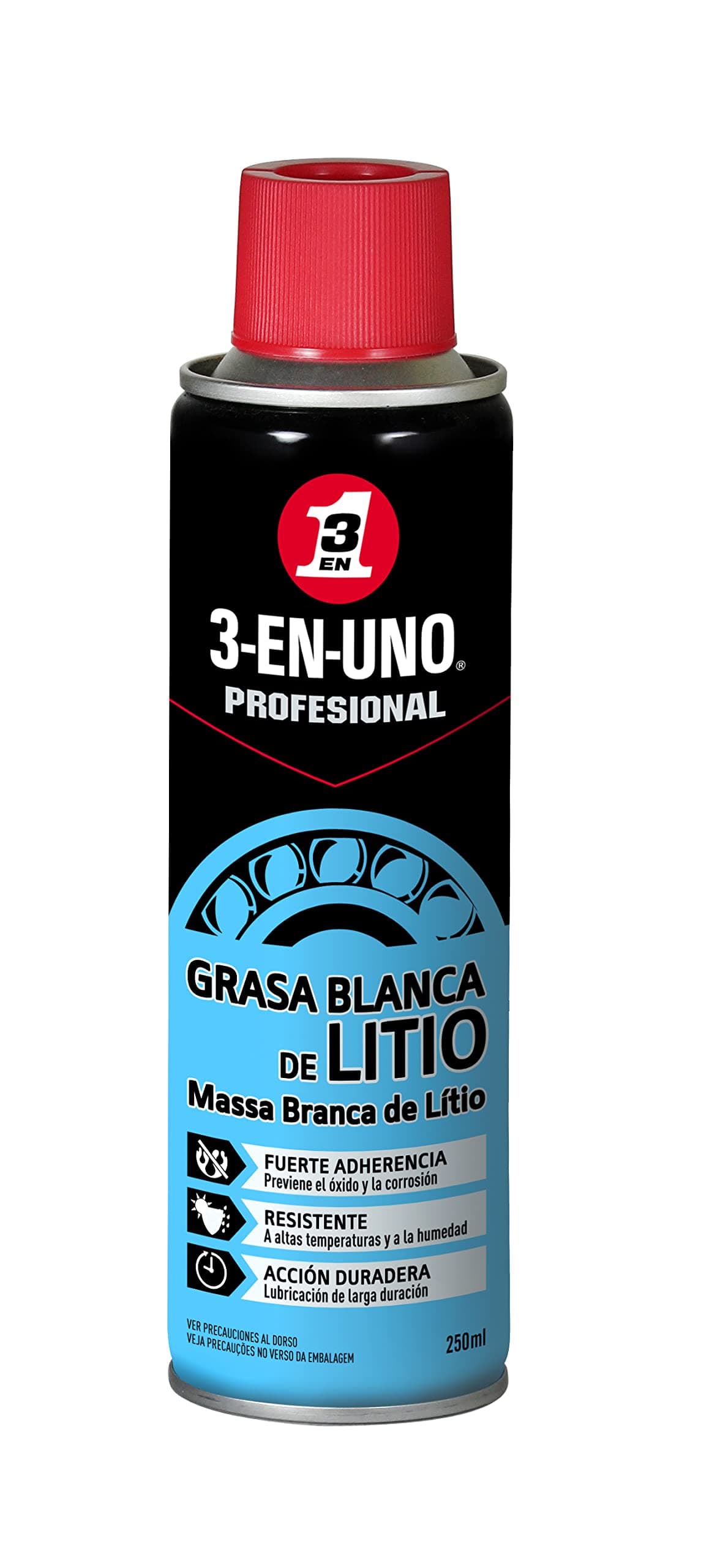 3 EN UNO Profesional - Grasa Blanca de Litio en Spray- 250 ml