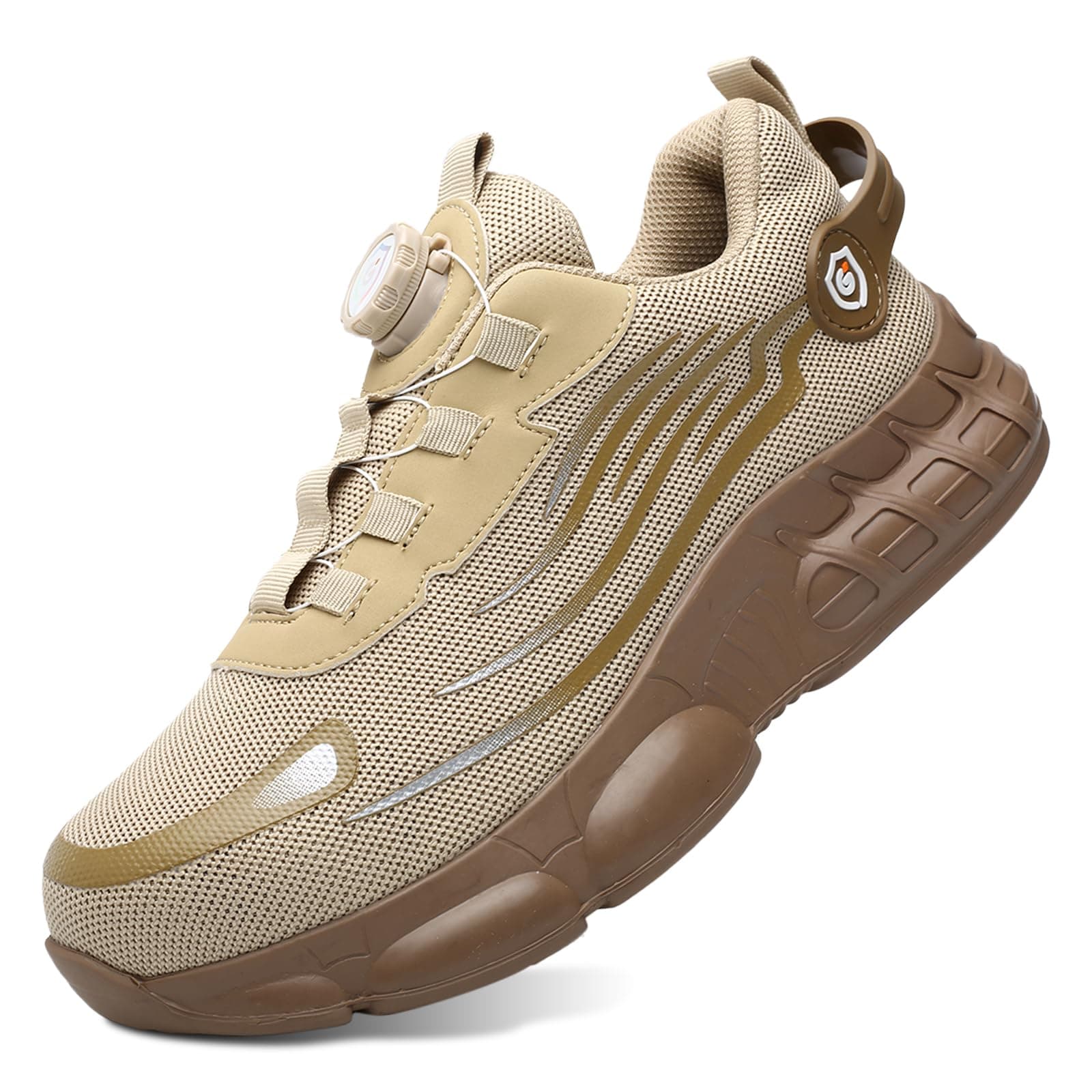 GemChve Chaussures de Sécurité Hommes Femmes Basket Légère Respirante Travail Antidérapante avec Embout en Acier 36-46 EU