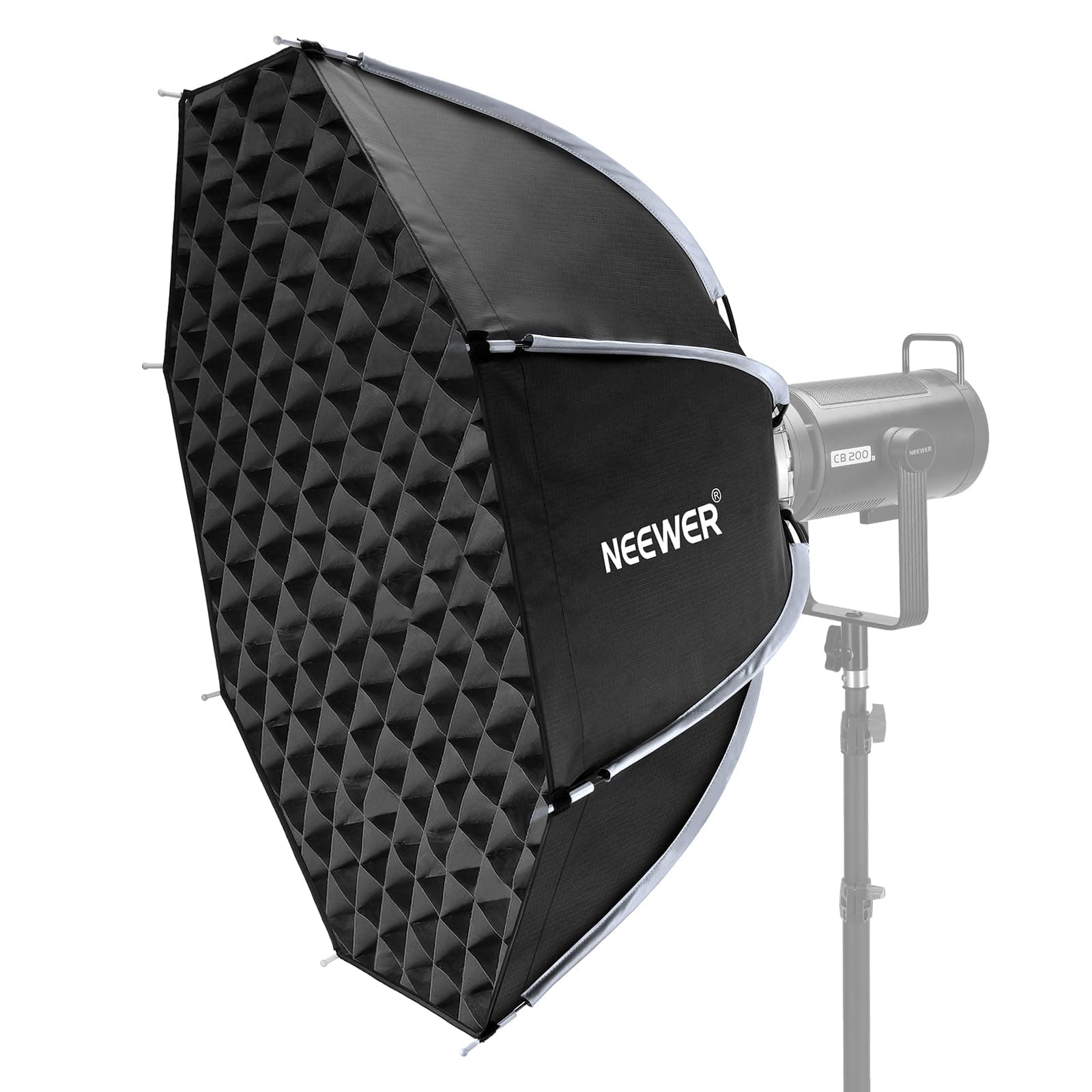 NEEWER 90cm Octagon Softbox, Bowens Mount Achteckige Softbox mit Honeycomb Gitter, Tasche für RGB CB60 CB60B CB200B MS60B MS60C MS150B S101-300W/400W Pro Vision 4 Q4, NS35P