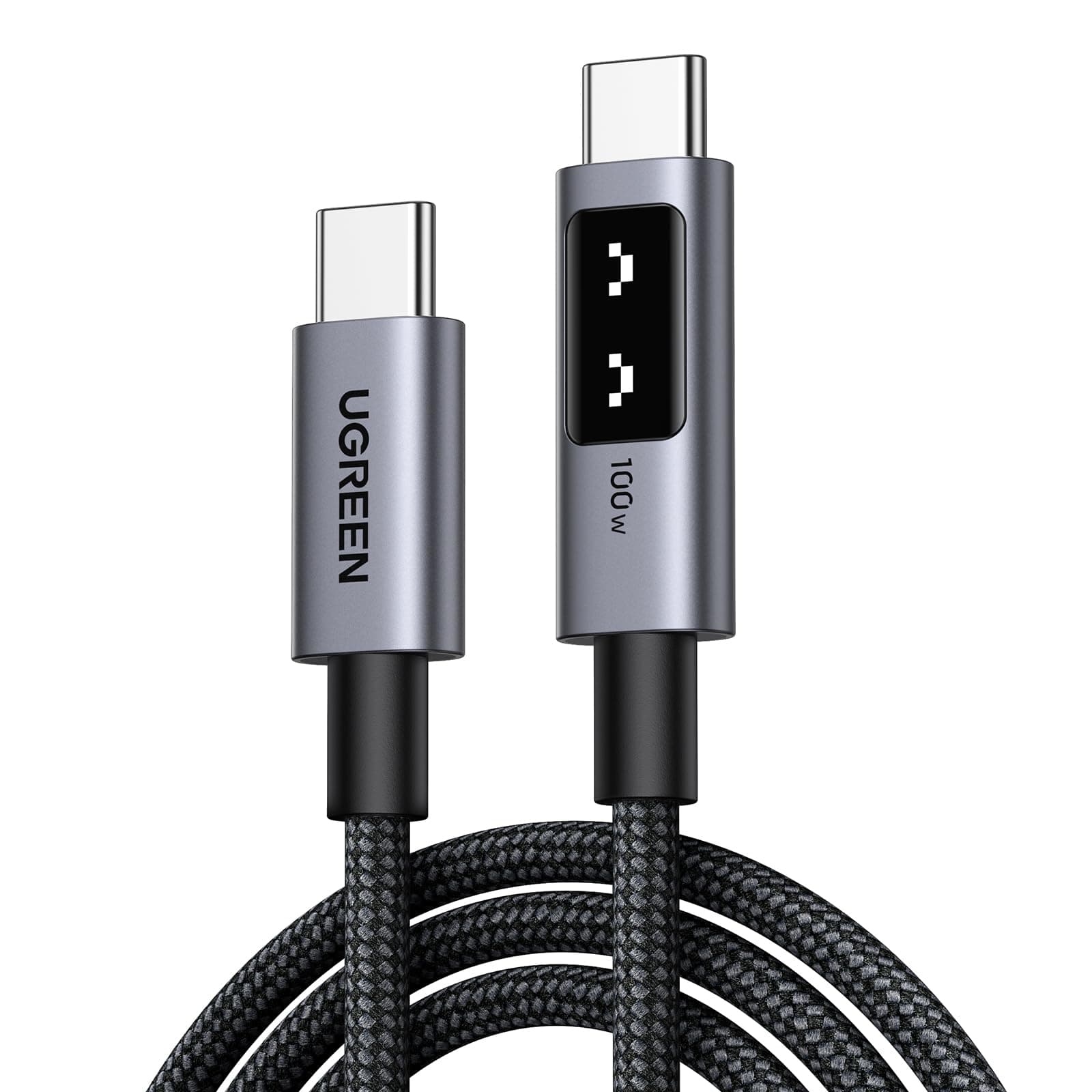 UGREEN Uno 100W Cavo USB C, Cable Type C in Nylon, Compatibile con MacBook iPad Air M2, ASUS, Acer, HP, iPhone 17 Pro Max Air/16/15 Plus Pro Max, Galaxy S25 Ultra S24 S23, Pixel 9/8. 0,5M