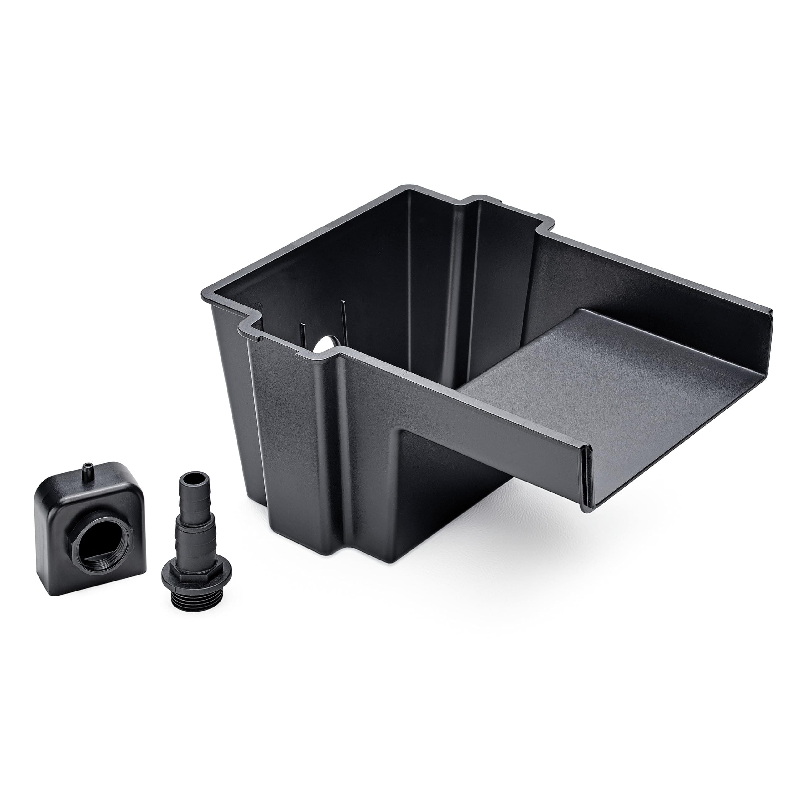 Pontec PondoFall, schwarz - Quellelement, Auslauflippe für Bachlauf und Wasserfall, Wasserdurchflussmenge 1000-4000 l/h