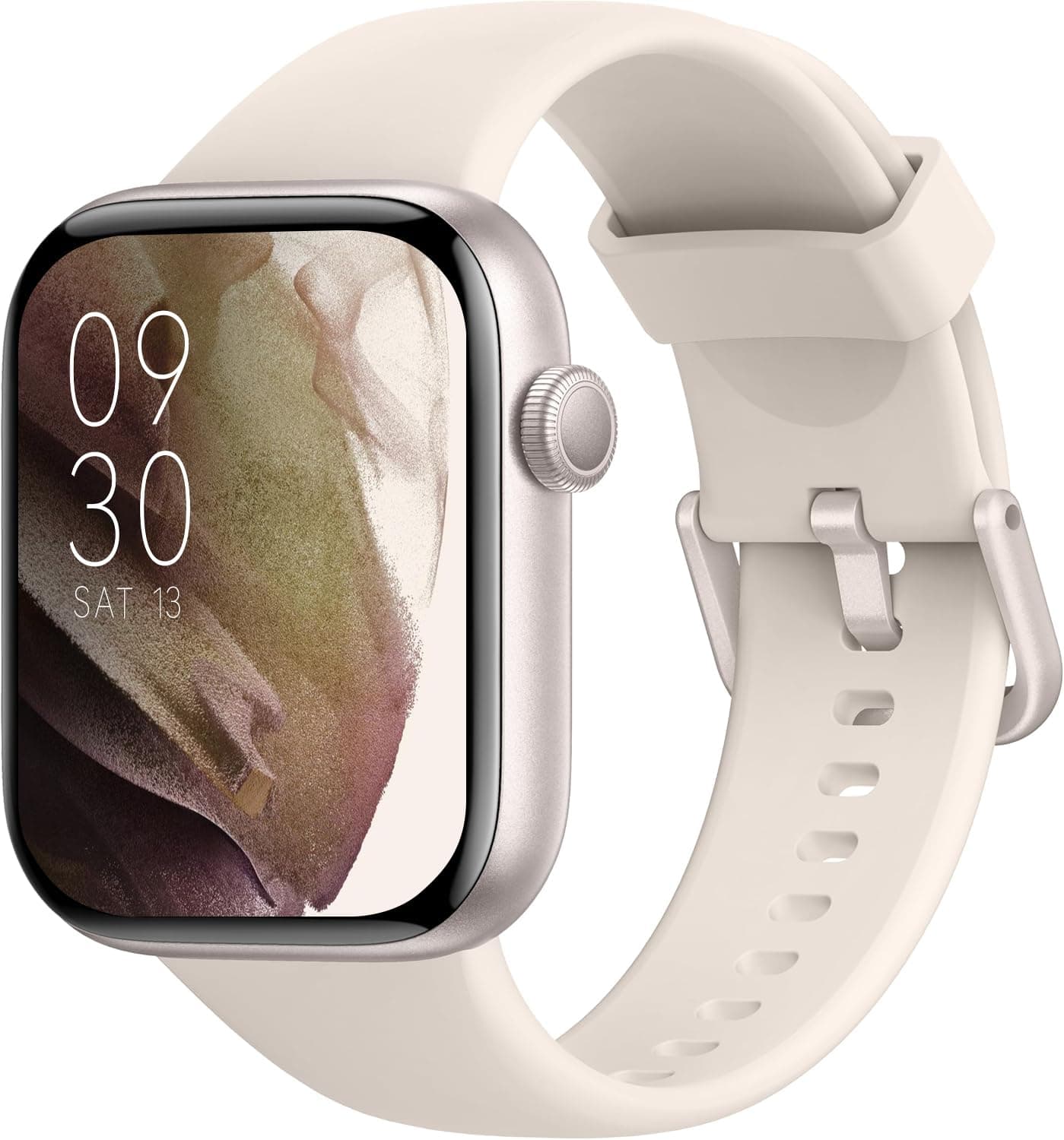 AOYBWK Reloj Inteligente Mujer Hombre, 1.85" Smartwatch con Llamadas Bluetooth, 140+ Modos Deportivos con SpO2/Pulsómetro/Monitor de Sueño/Podómetro, Impermeable IP68 para Android iOS