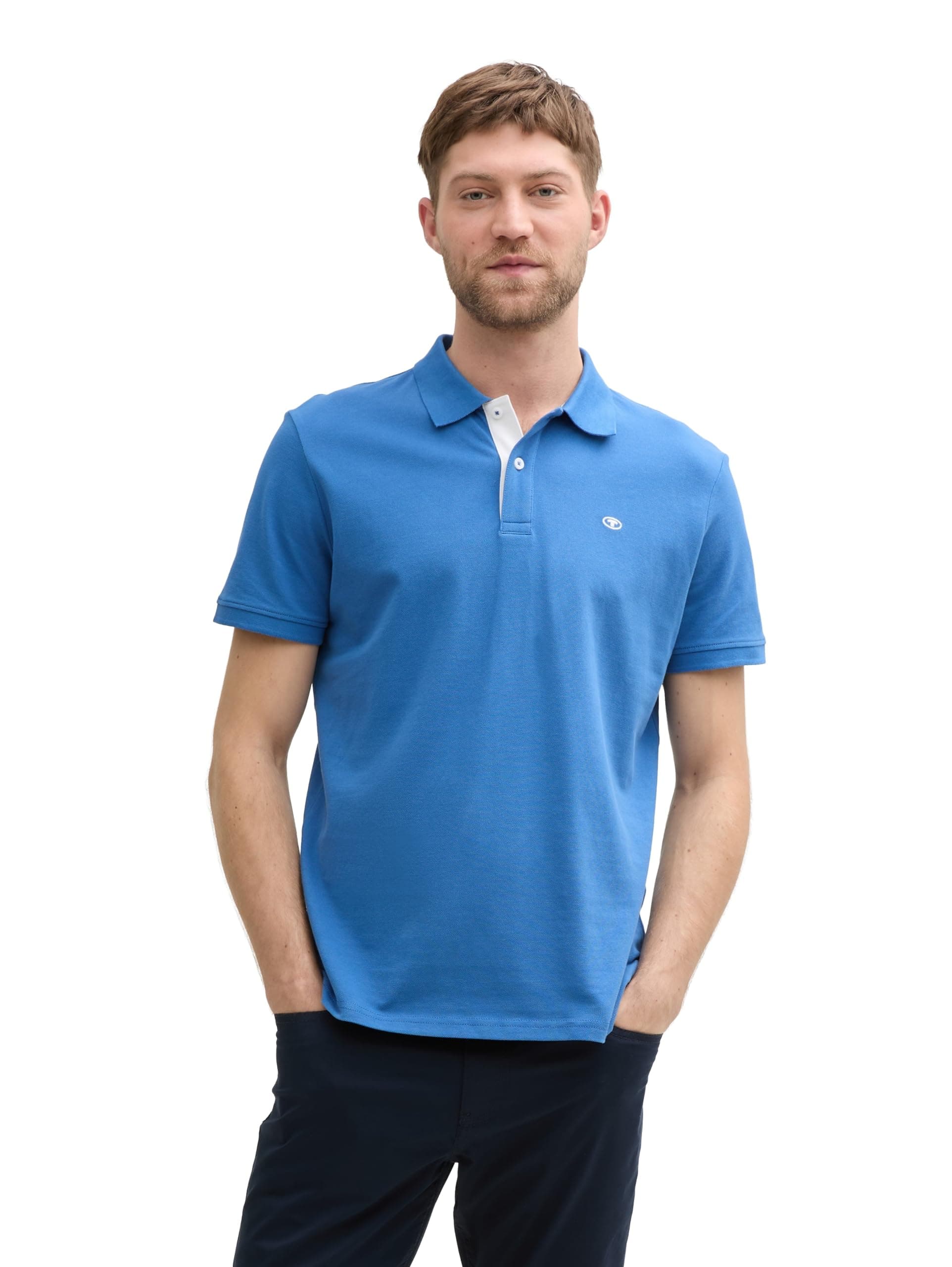 TOM TAILOR Herren Basic Piqué Poloshirt
