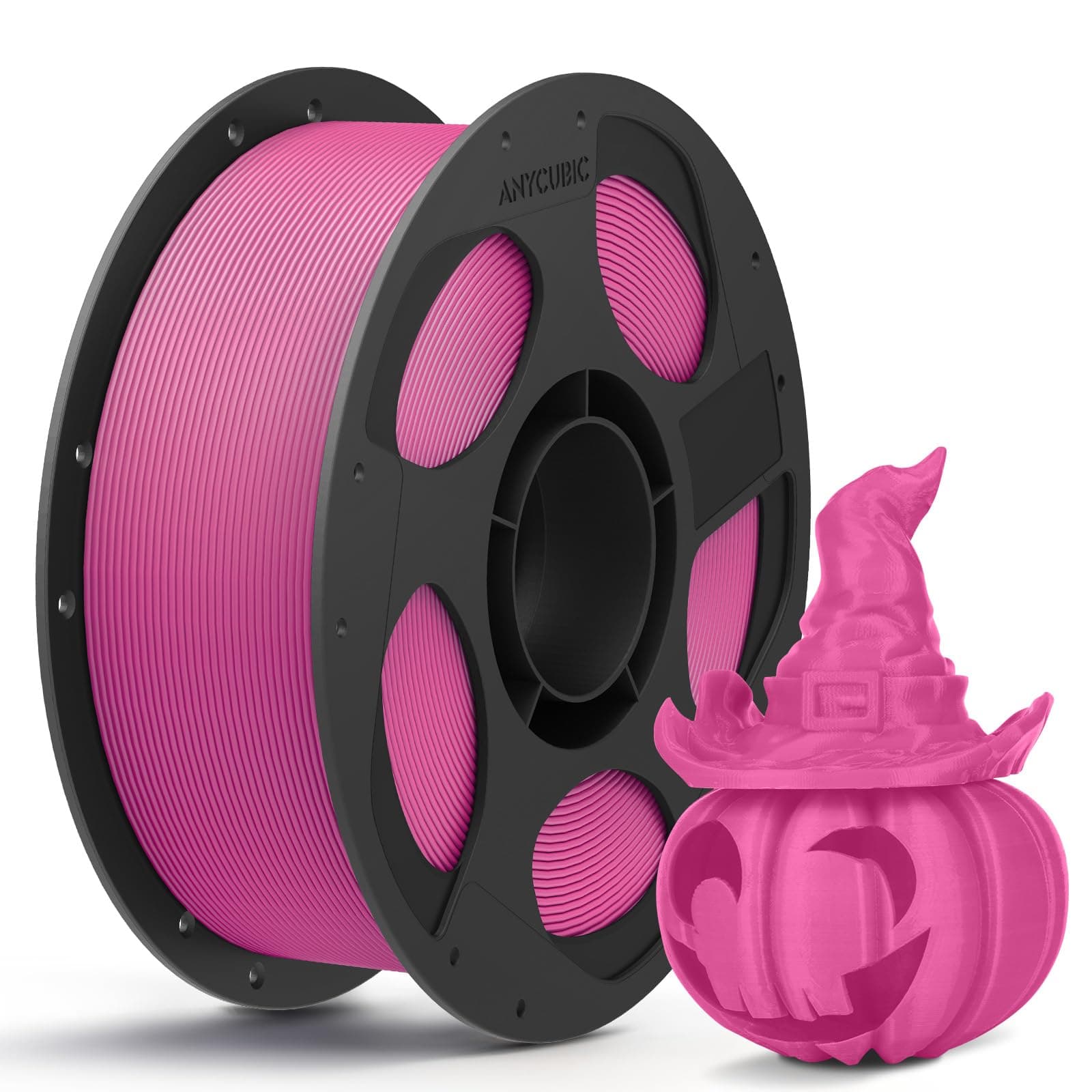 ANYCUBIC PLA Filamento, 1,75 PLA Magenta, 1KG PLA Filamento para Impresora 3D con Carrete Desmontable, Precisión +/- 0,02 mm, RFID Filamento Inteligente para Impresión 3D