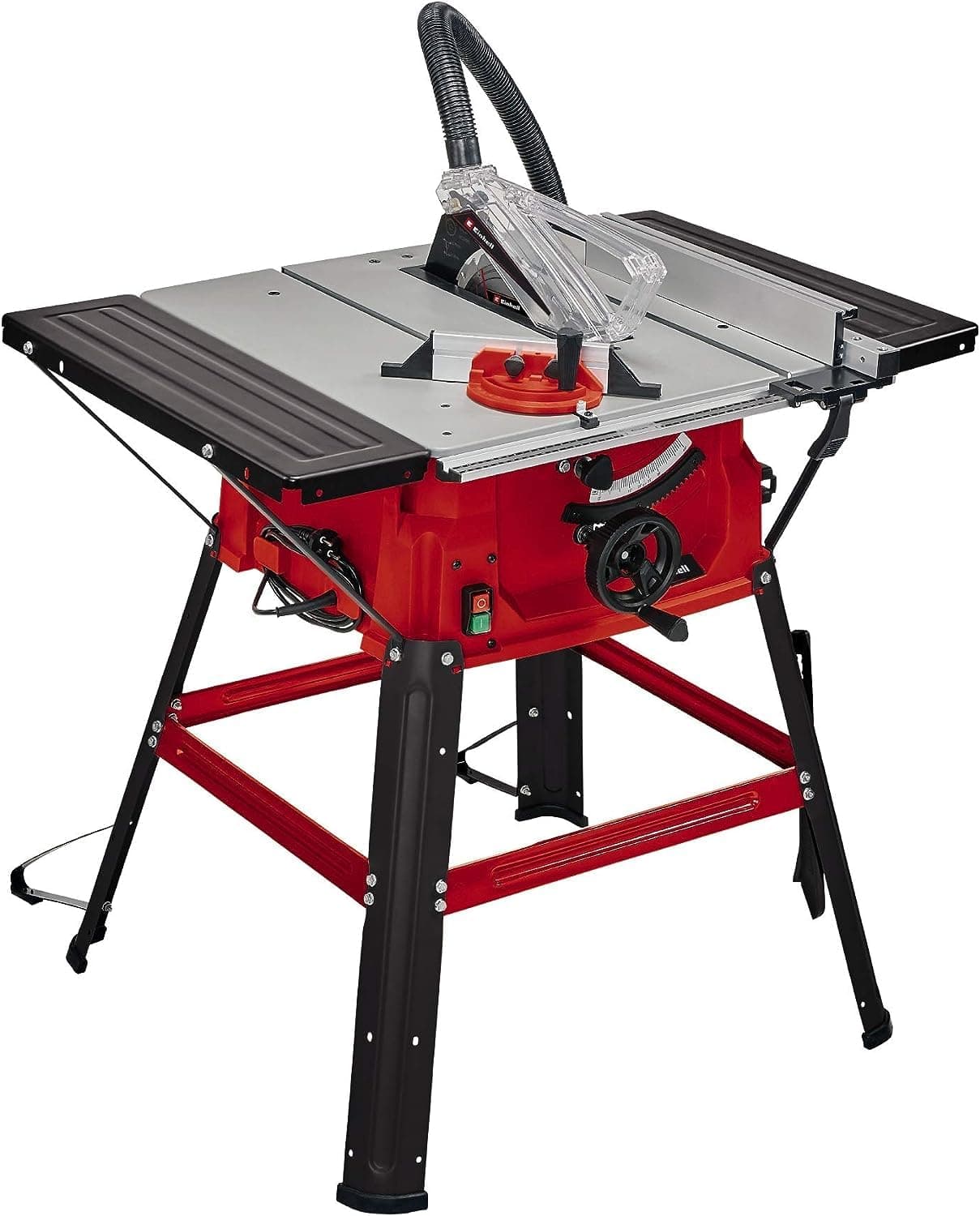 Einhell Mesa de corte TC-TS 2025/2 U (máx. 2.000 W, ajuste de la altura/inclinación de la hoja de sierra de precisión, tope-guía paralelo, tope-guía angular +/- 60°), Color Negro