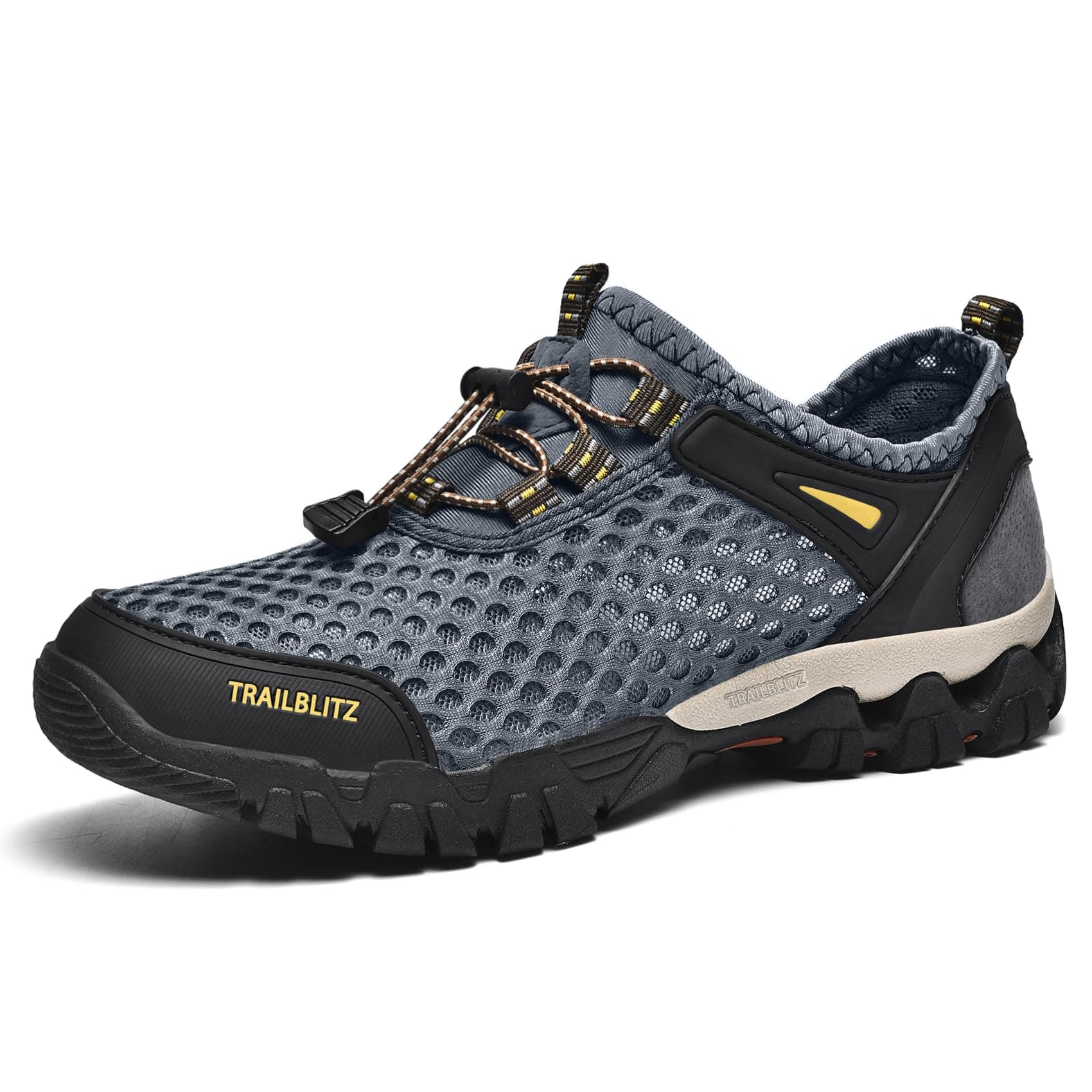 TRAILBLITZ Chaussures d'eau pour Hommes Chaussures Aquatiques,Chaussures de Plage,Chaussures de Natation,Séchage Rapide,Chaussures de Bain