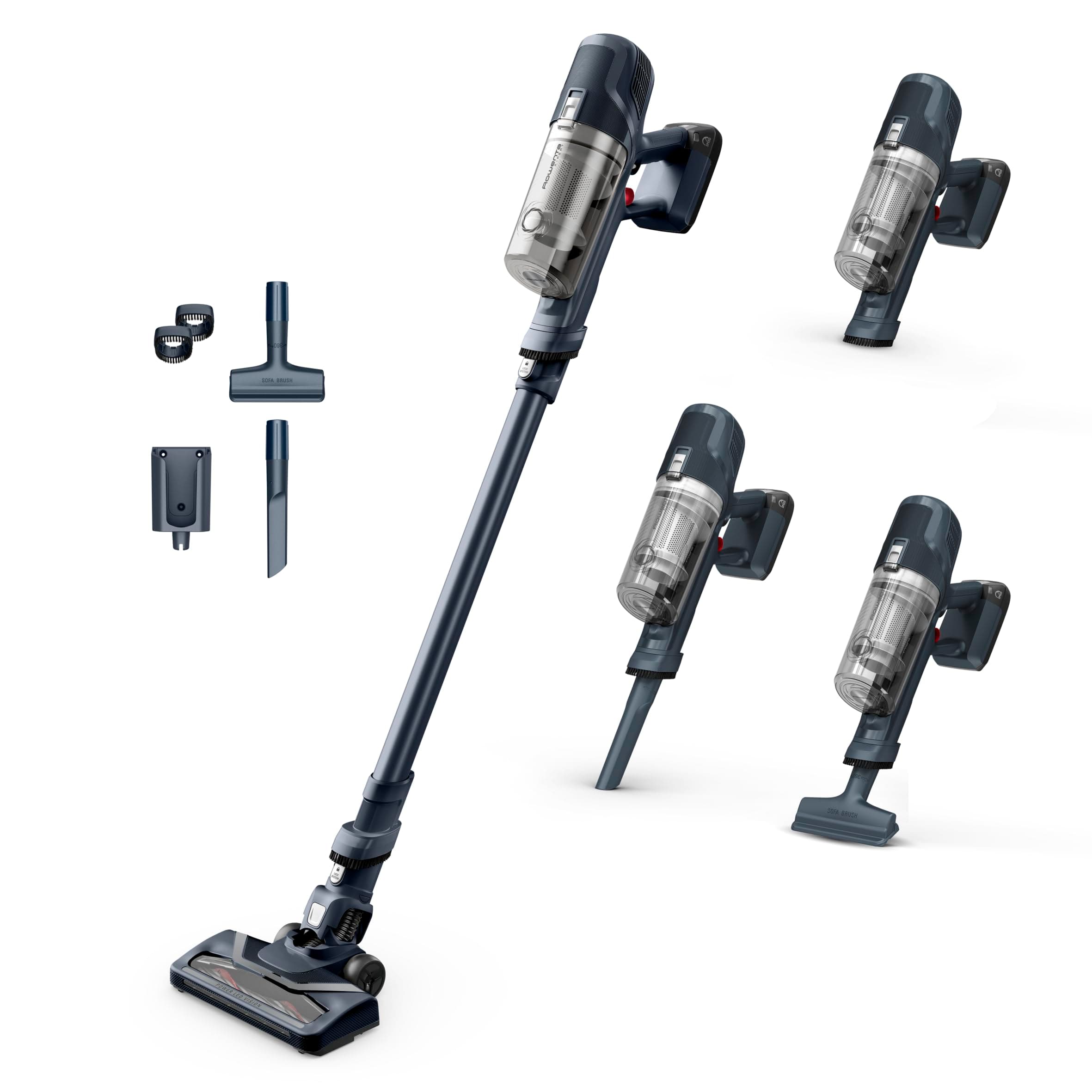 Rowenta X-Pert 6.60 Allergy, Aspirapolvere Senza Fili Potente, Scopa Elettrica Senza Fili con Contenitore Polvere da 0,55 L Facile da Pulire, Autonomia Fino a 45 Min, 100 W, RH6831EO