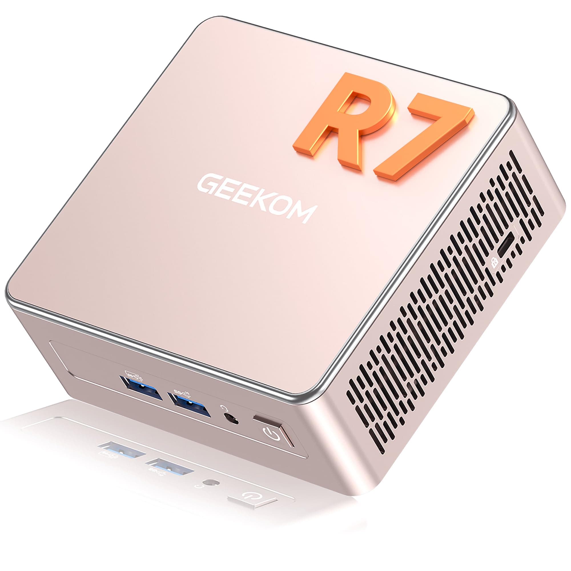 GEEKOM A5 Mini PC con AMD Ryzen 7 5825U, 16GB RAM (DDR Ampliable, No LPDDR Bloqueada)+ 512GB SSD | 3 Años de Garantía | Mini Ordenador Windows 11 Pro | 6×USB |LAN 2.5Gbps|Lector SD| Ideal para Oficina