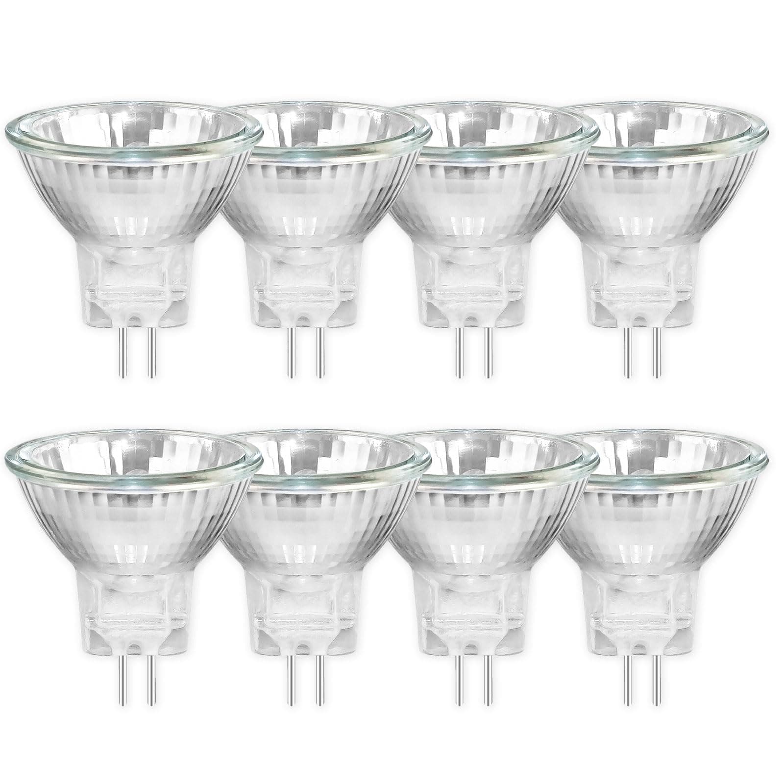 8 Pezzi Lampadine Alogena Faretto MR11 GU4 20W 12V, Dimmerabile Bianca Calda 2700 K, 250LM, 35mm*35mm, Alogena Dicroica con Riflettore, per Illuminazione da Incasso e Illuminazione D’accento