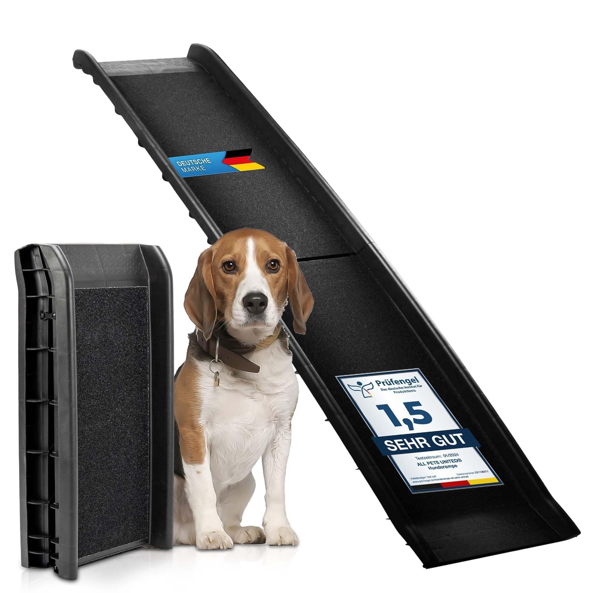 all Pets United® Rampe pour Chien et Chat Pliable Aide à l'entrée dans Le Coffre Escalier pour Animaux domestiques pour Grands et Petits Animaux (Rampe)